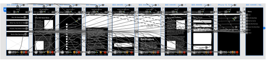 Low-fi prototype with connections