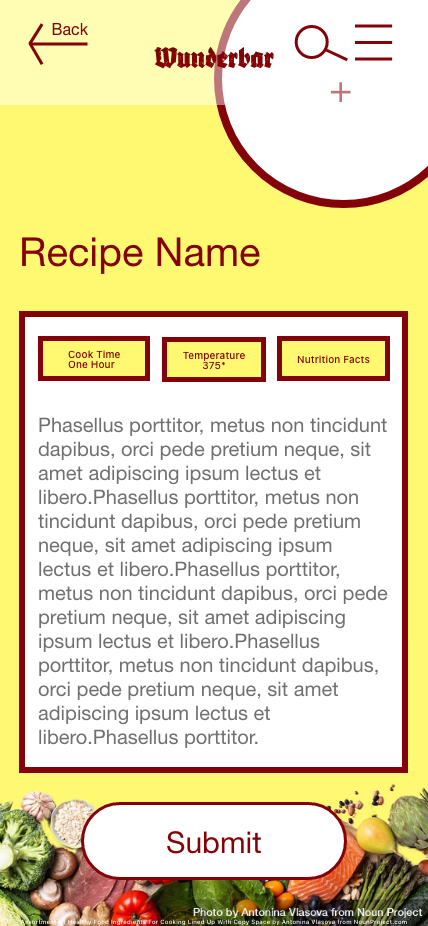 Add recipe page