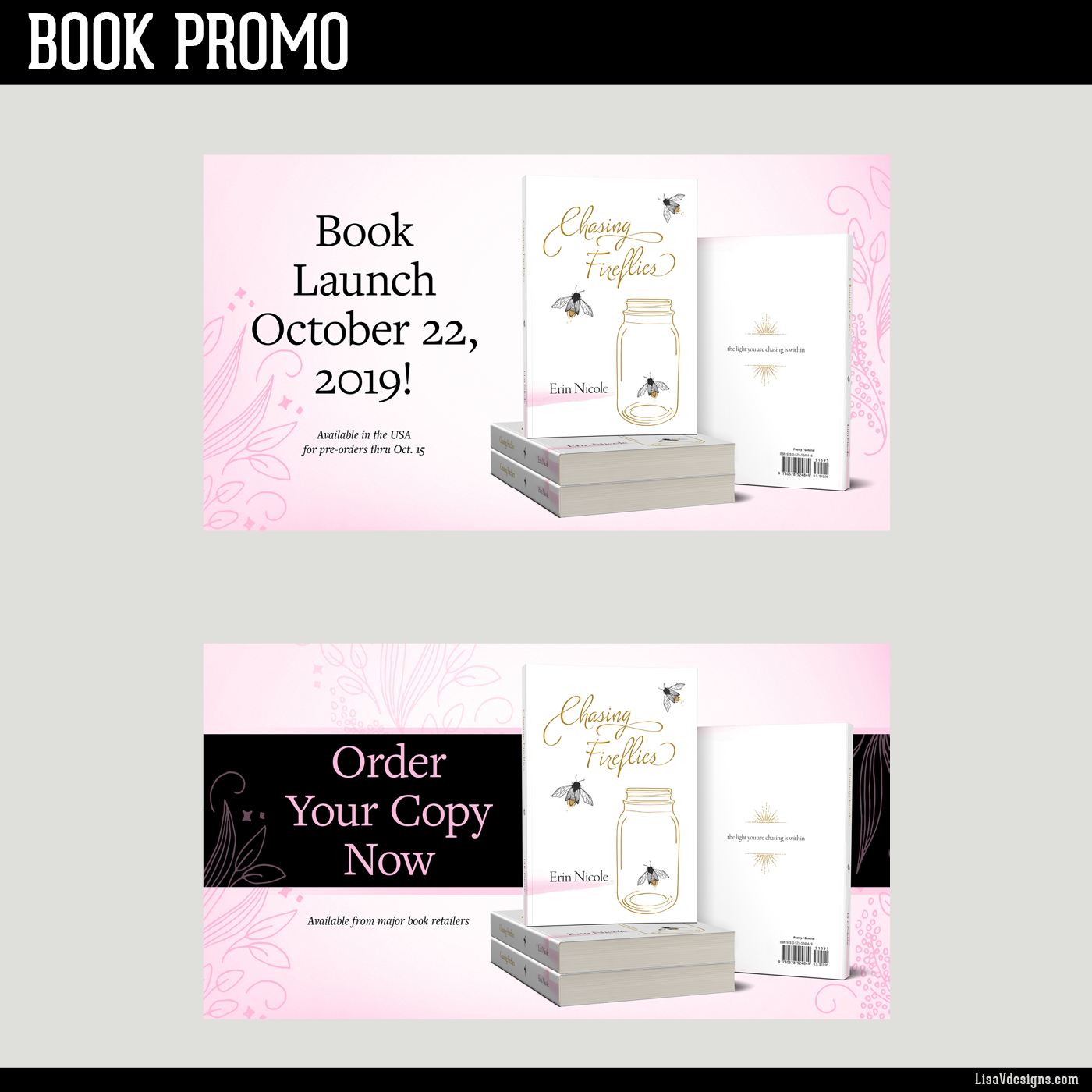 Graphics for book landing page