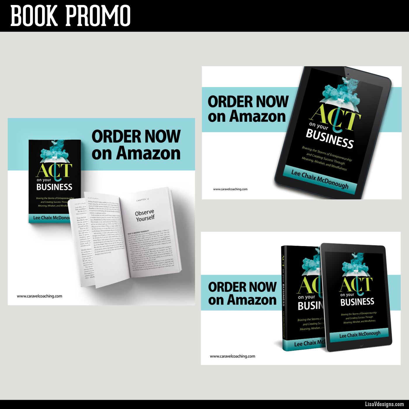 Book promotional graphics