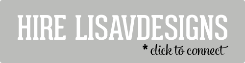 Click the hire LisaVdesigns button