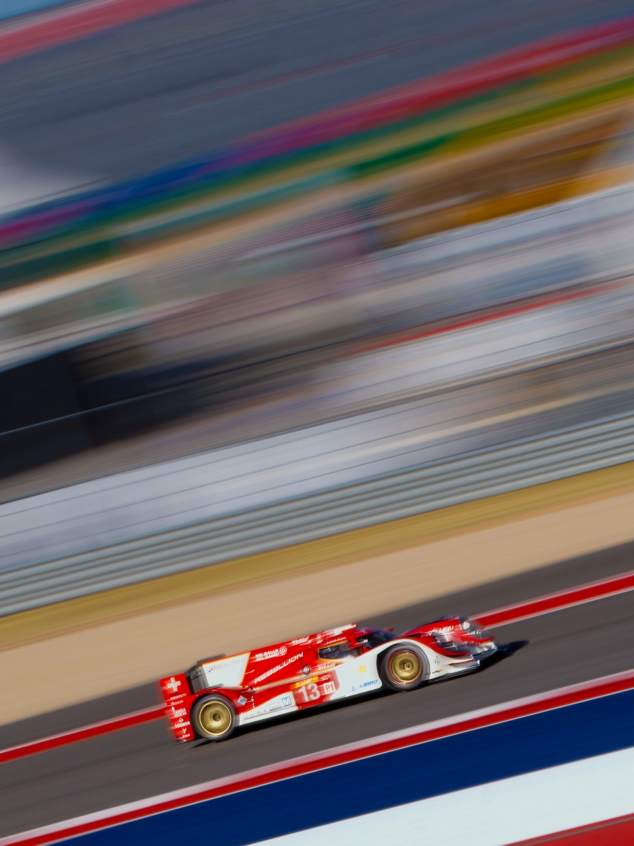 Claude Malette driving a Rebellion Lola Toyota in Masters Historic Endurance racing at Circuit of the Americas, Austin during US Grand Prix weekend, October 21st, 2022.