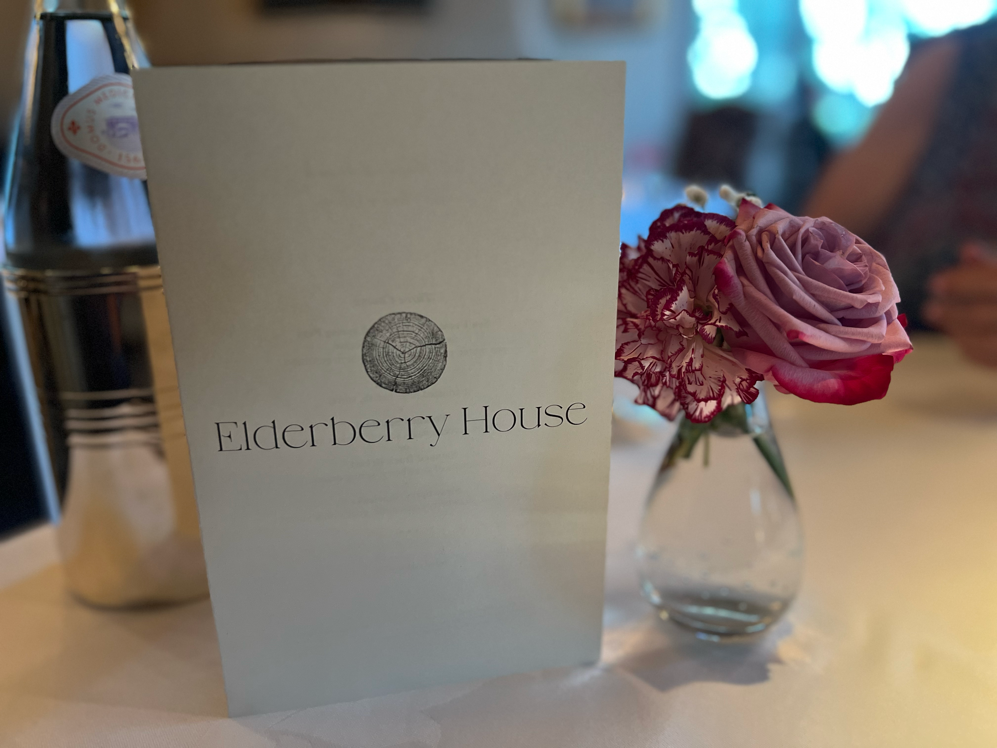 Logo Design used on the menu at the table