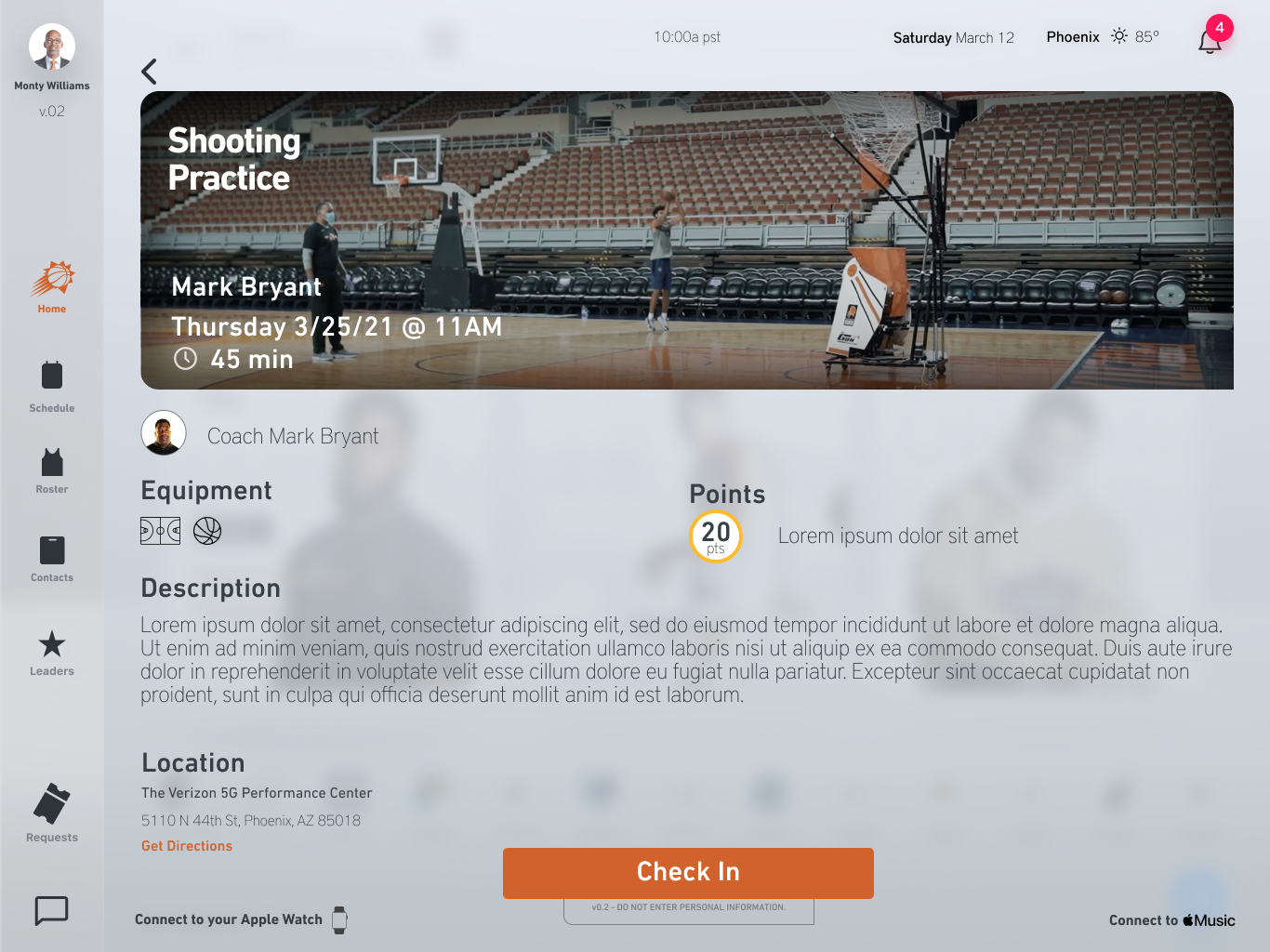 Workout Summary Concept