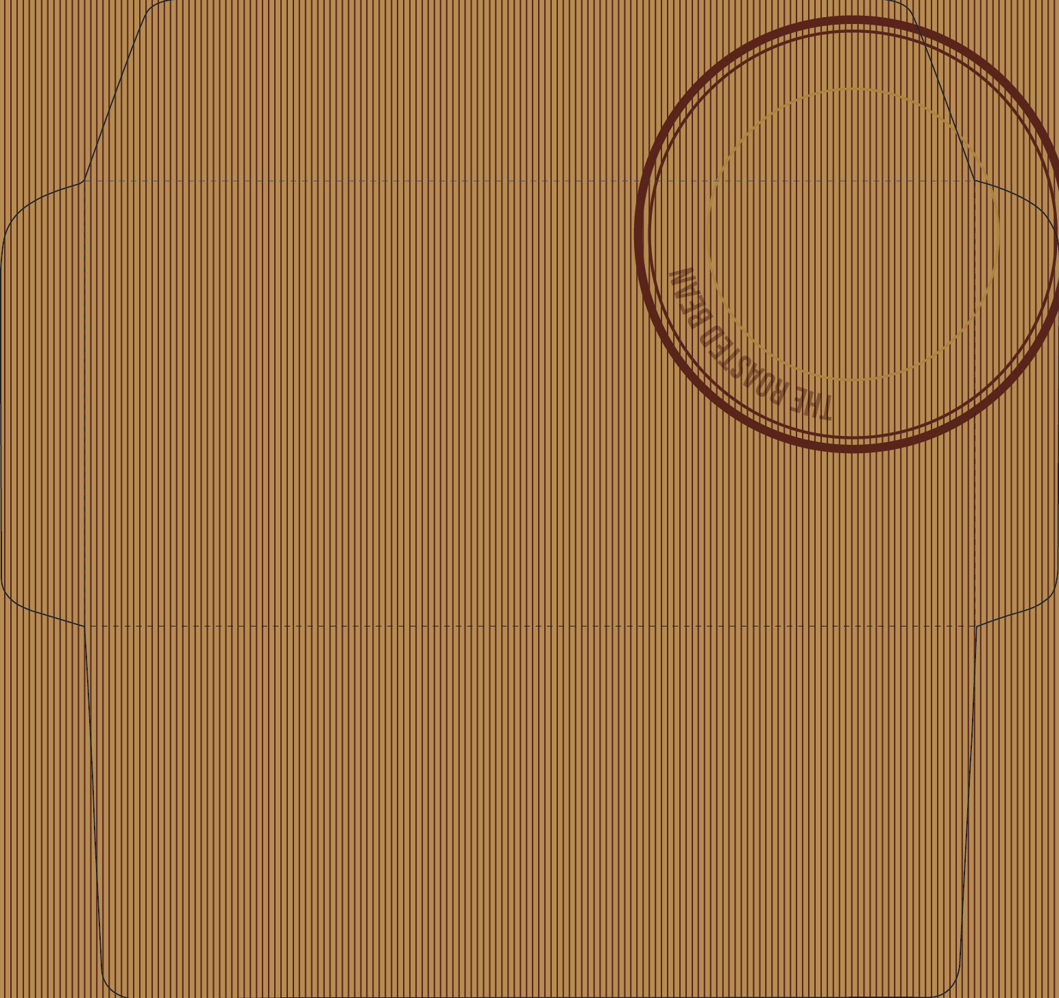 Roasted Bean (Mock Client. Branding collateral, Envelope inside)