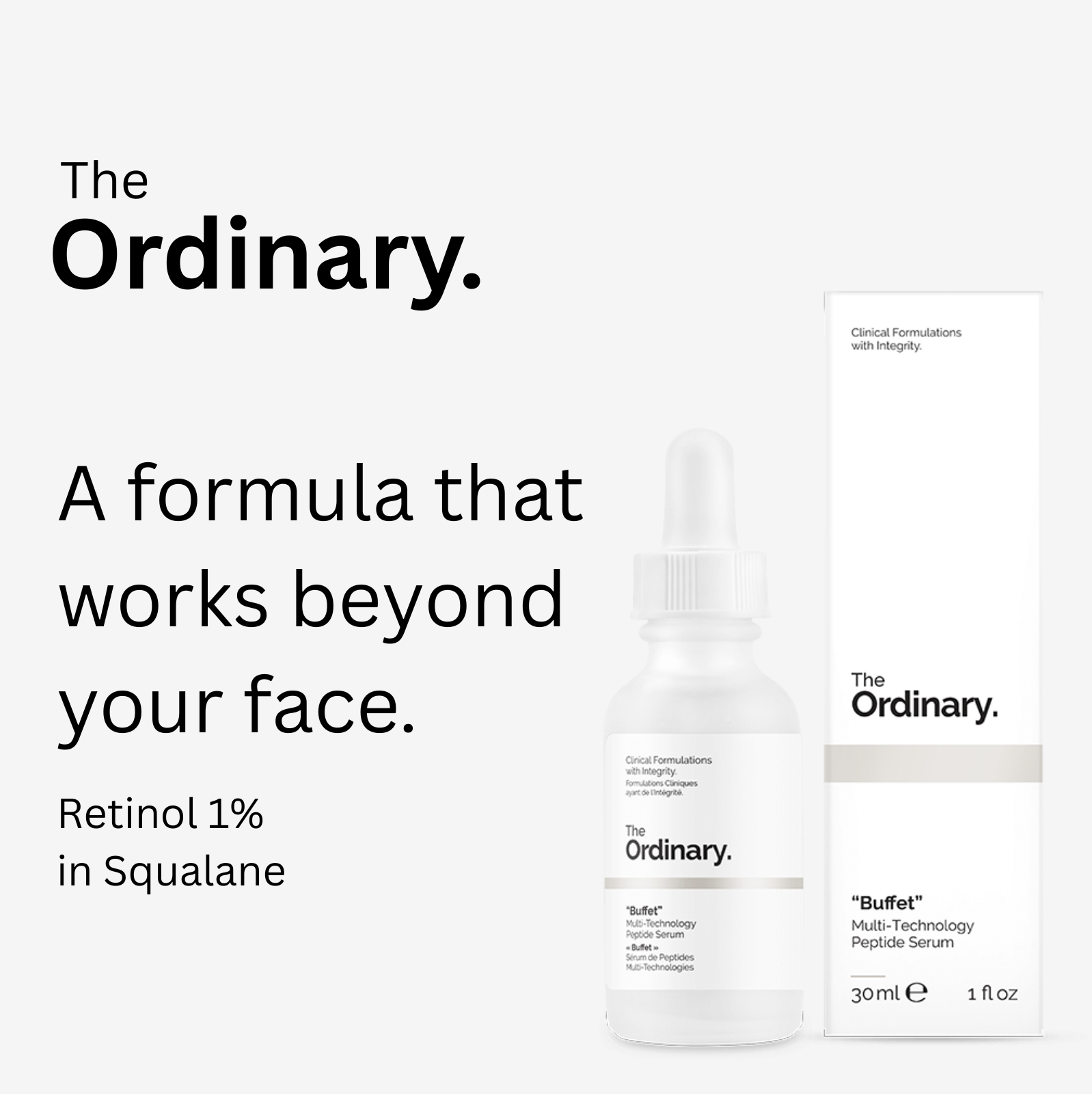 The Ordinary - Minimalist Ad Concept