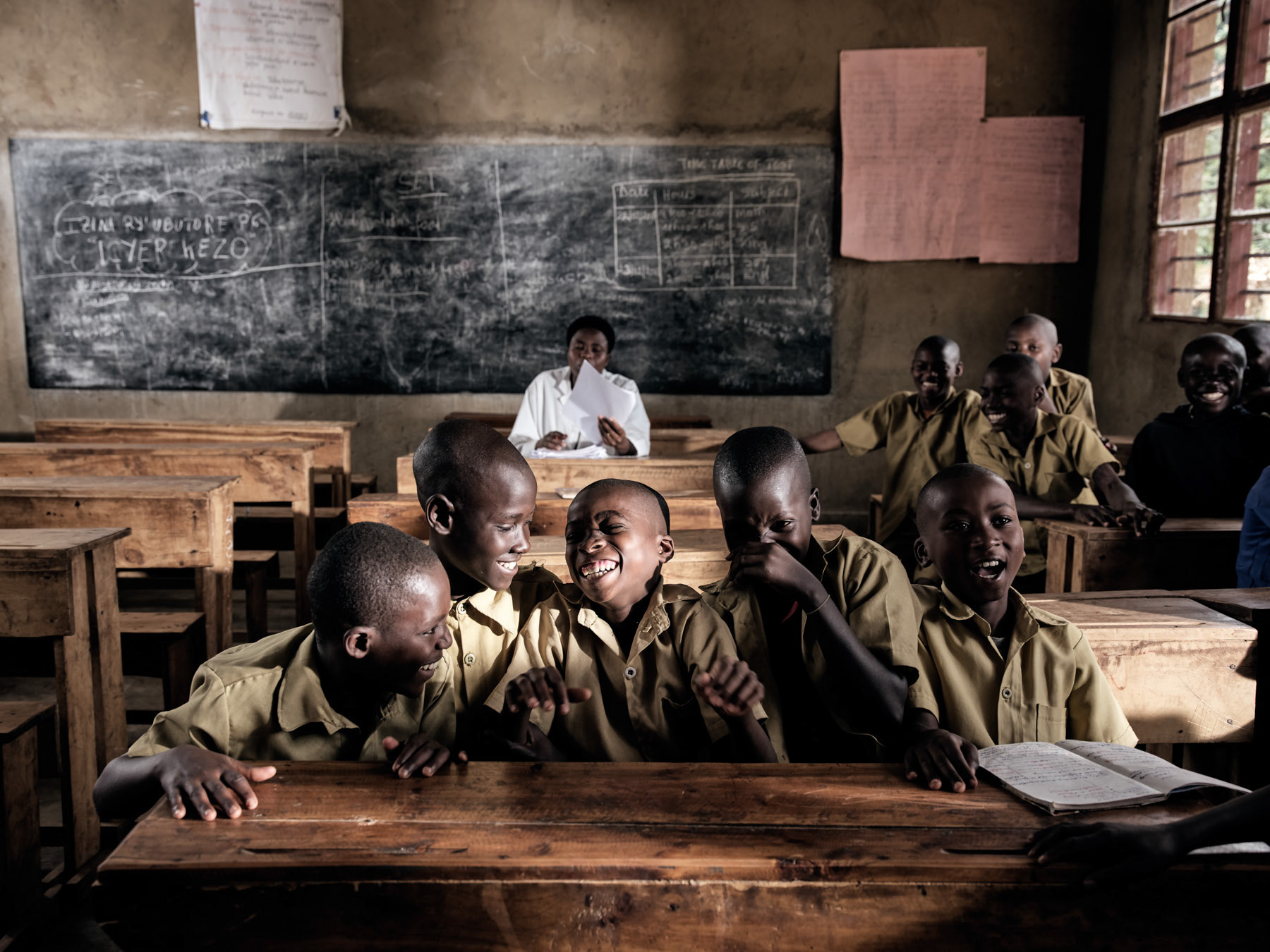 a classroom in Rwanda. Actionaid Hellas