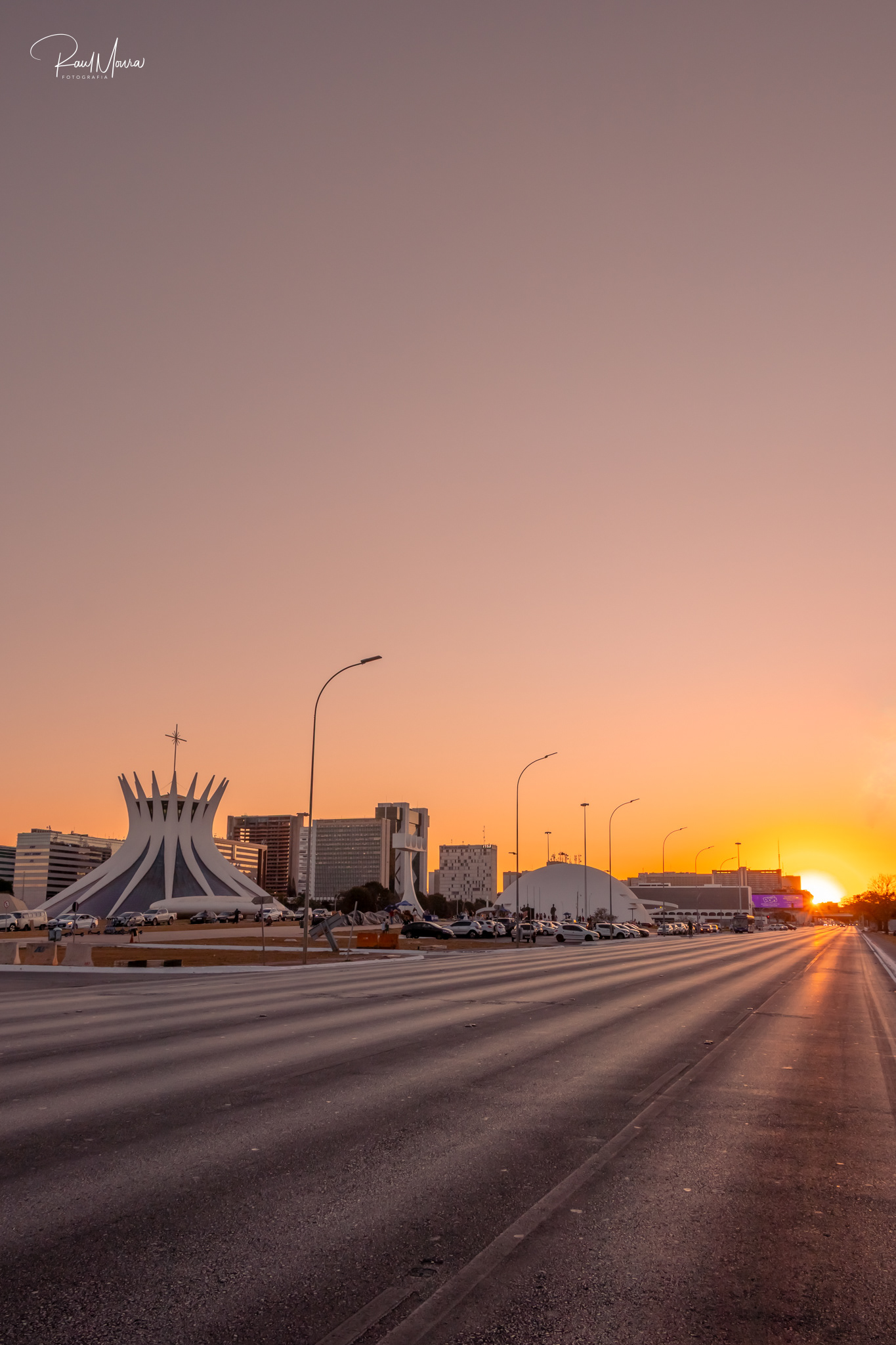 Esplanada dos Ministérios com o pôr do sol - 02.