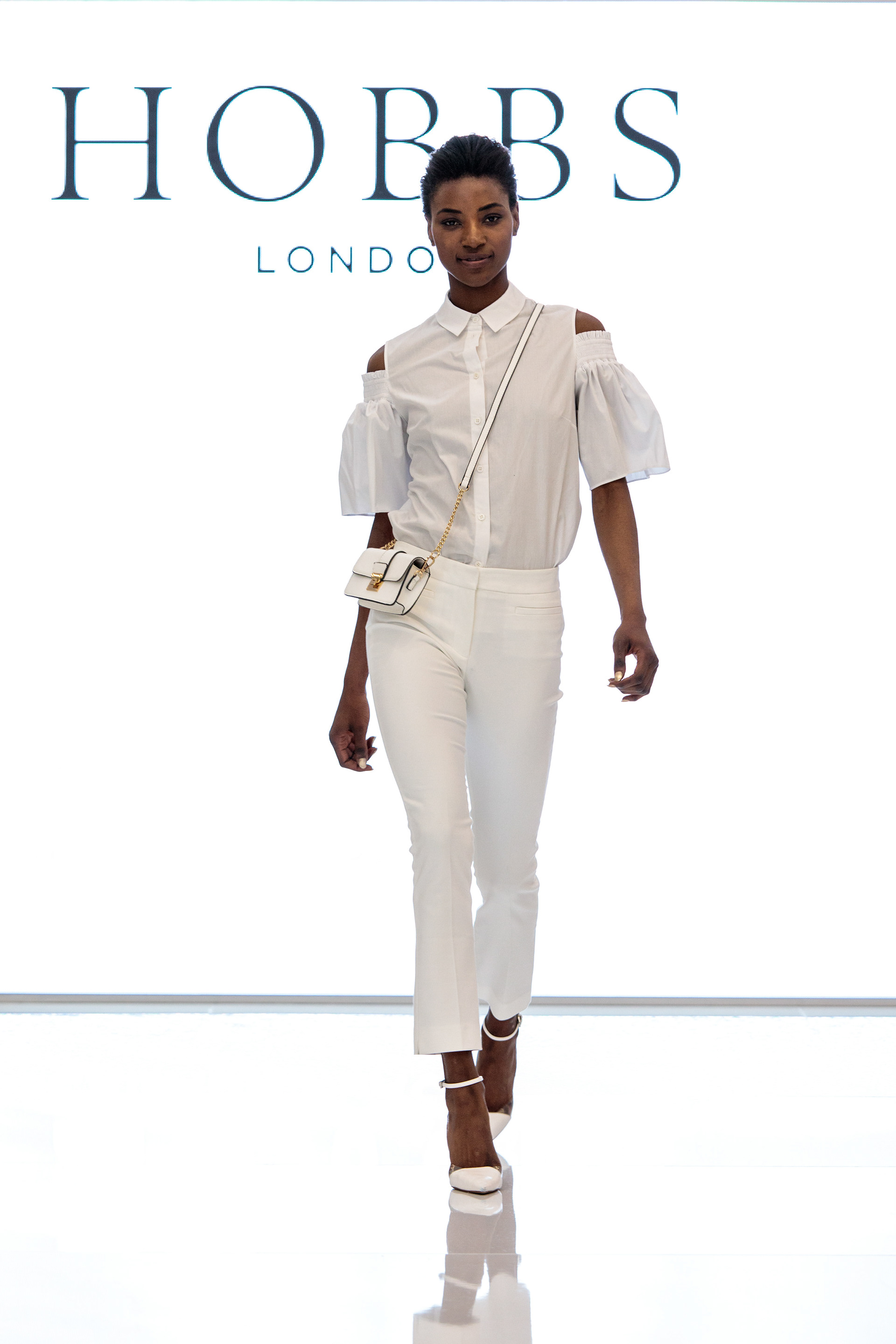 Hobbs fashion show, Canary Wharf, London