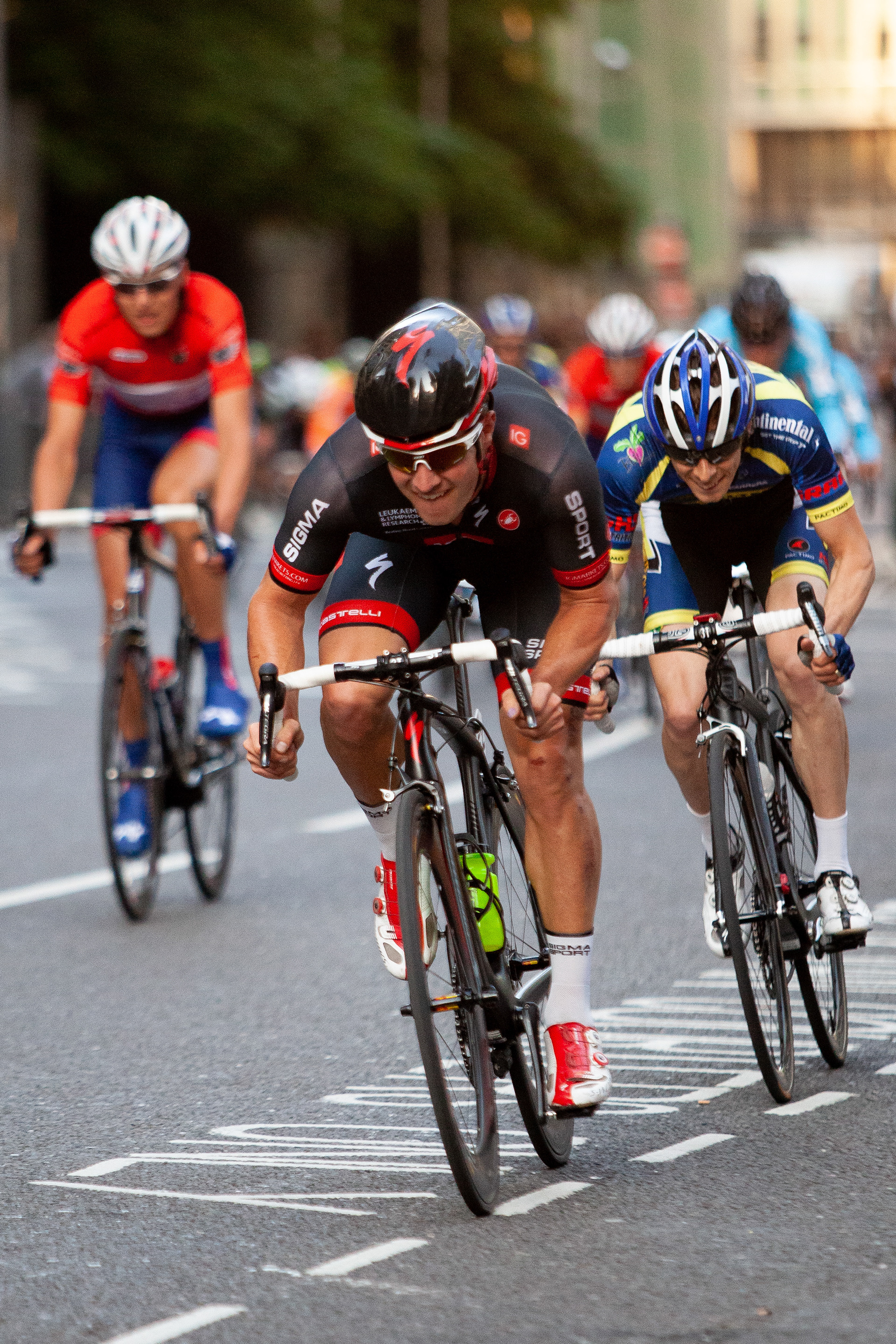 The Tour cycling series at Canary Wharf