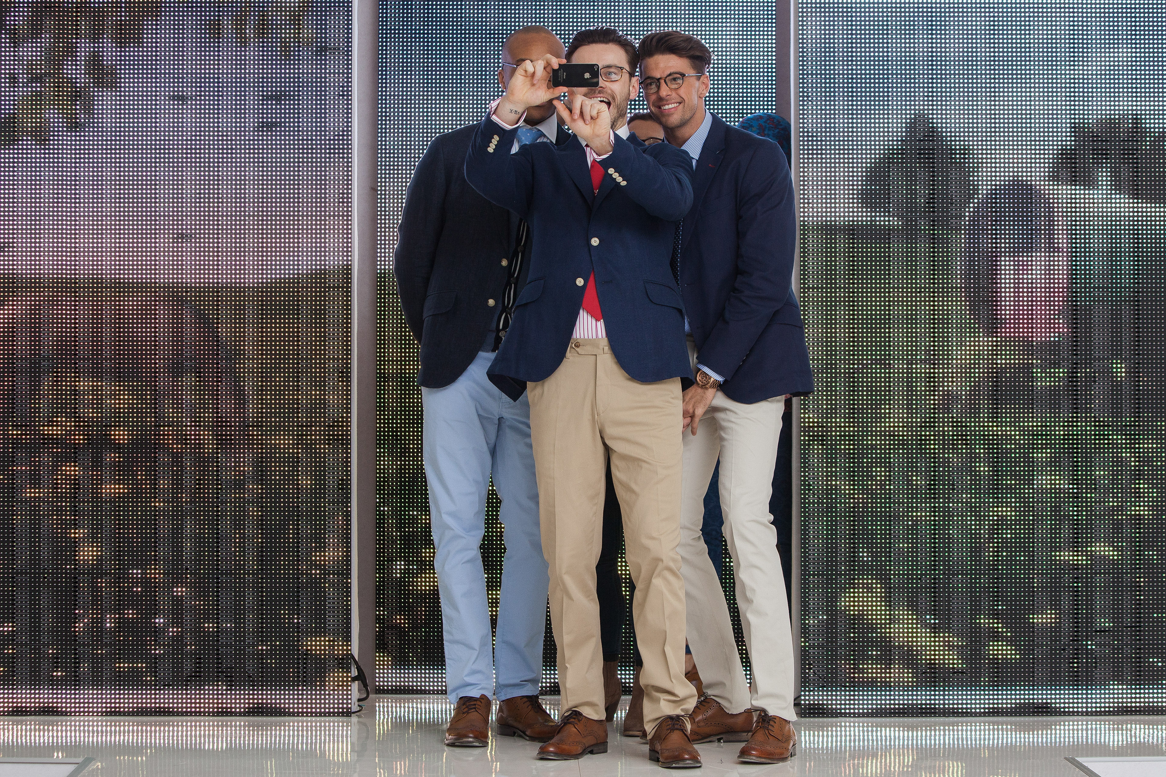 Fashion show at Canary Wharf, London