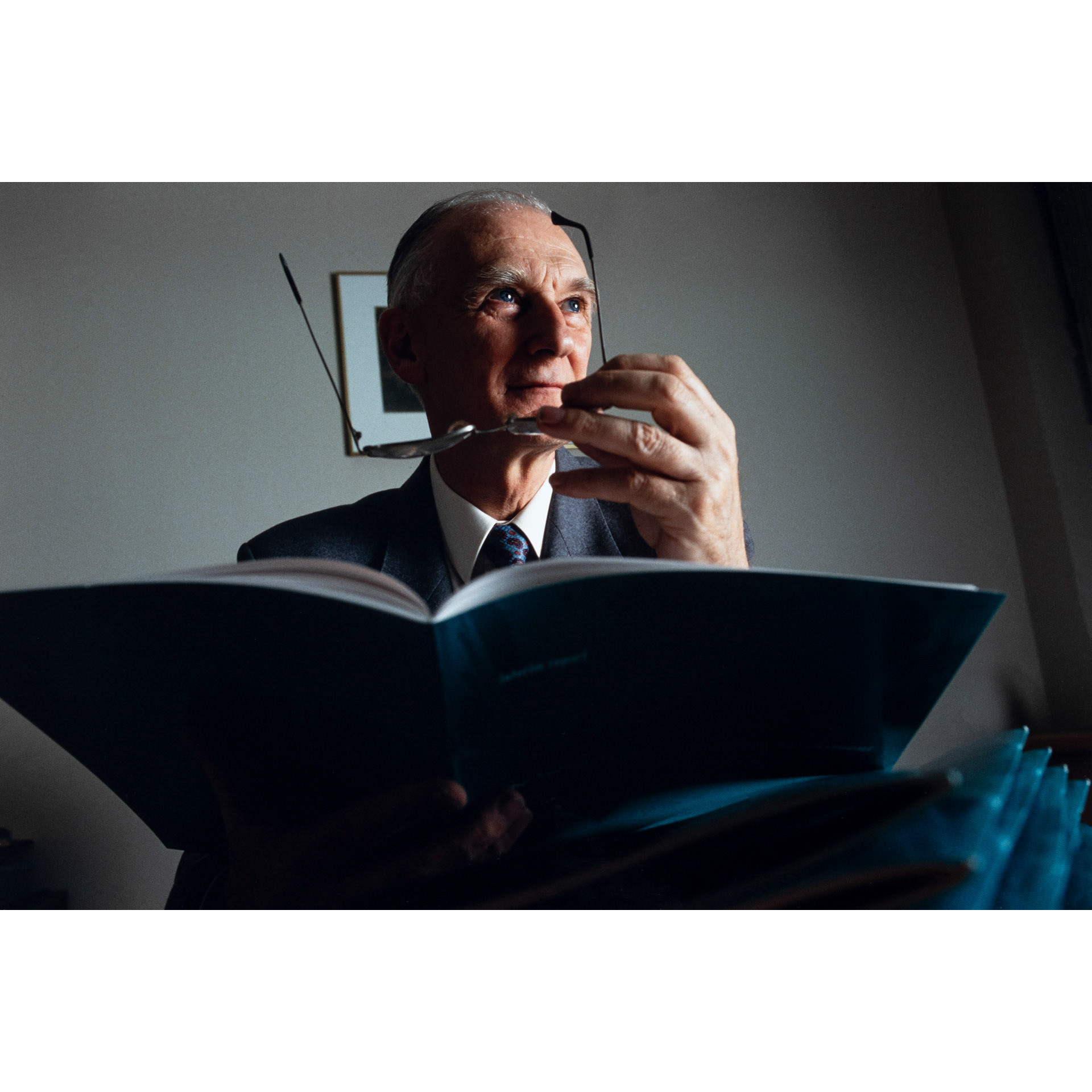 Sir Ron Dearing, Chairman of a report into the National Curriculum, London. 1993