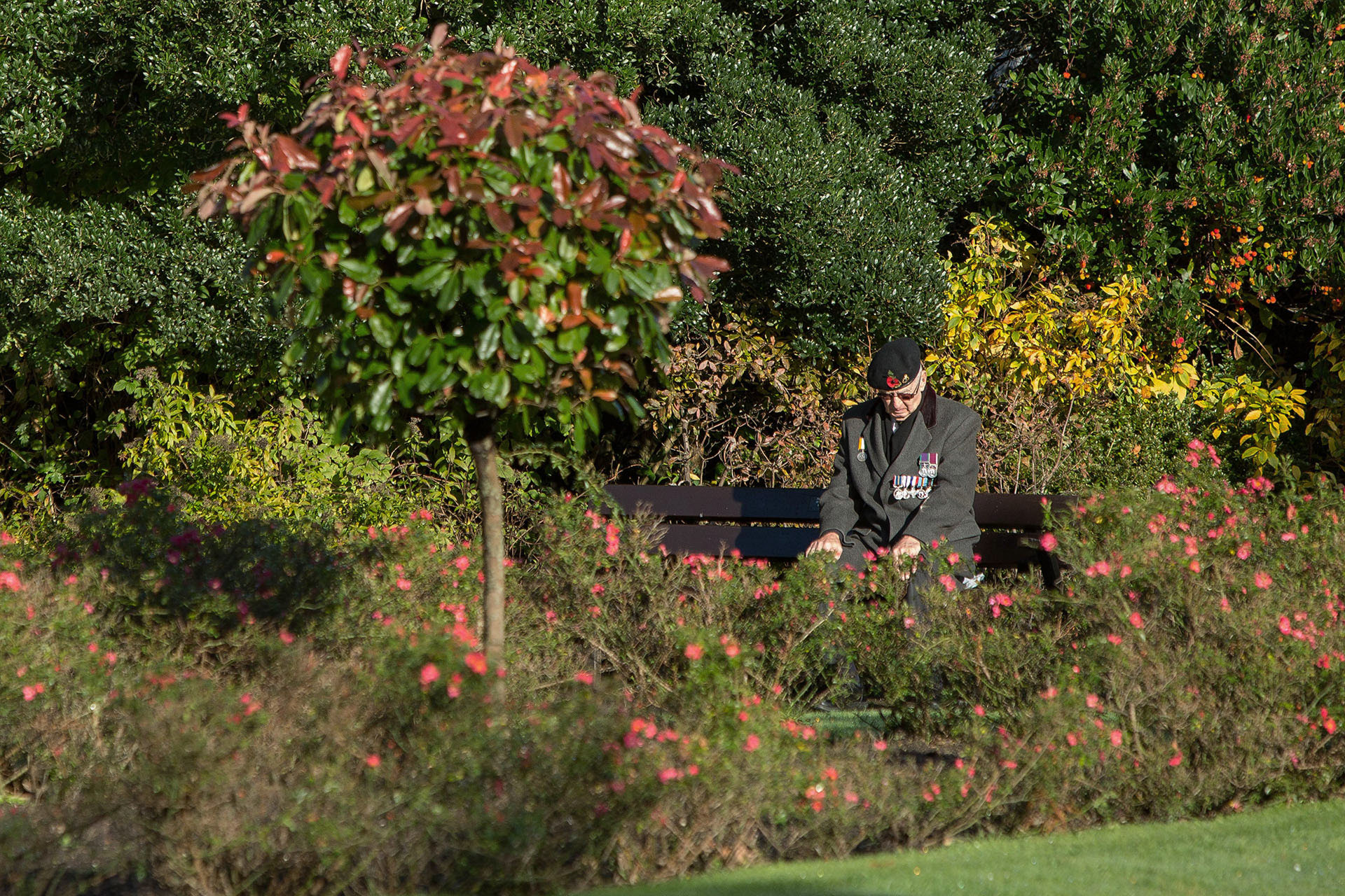 Just before the service on Remembrance Sunday, Bournemouth