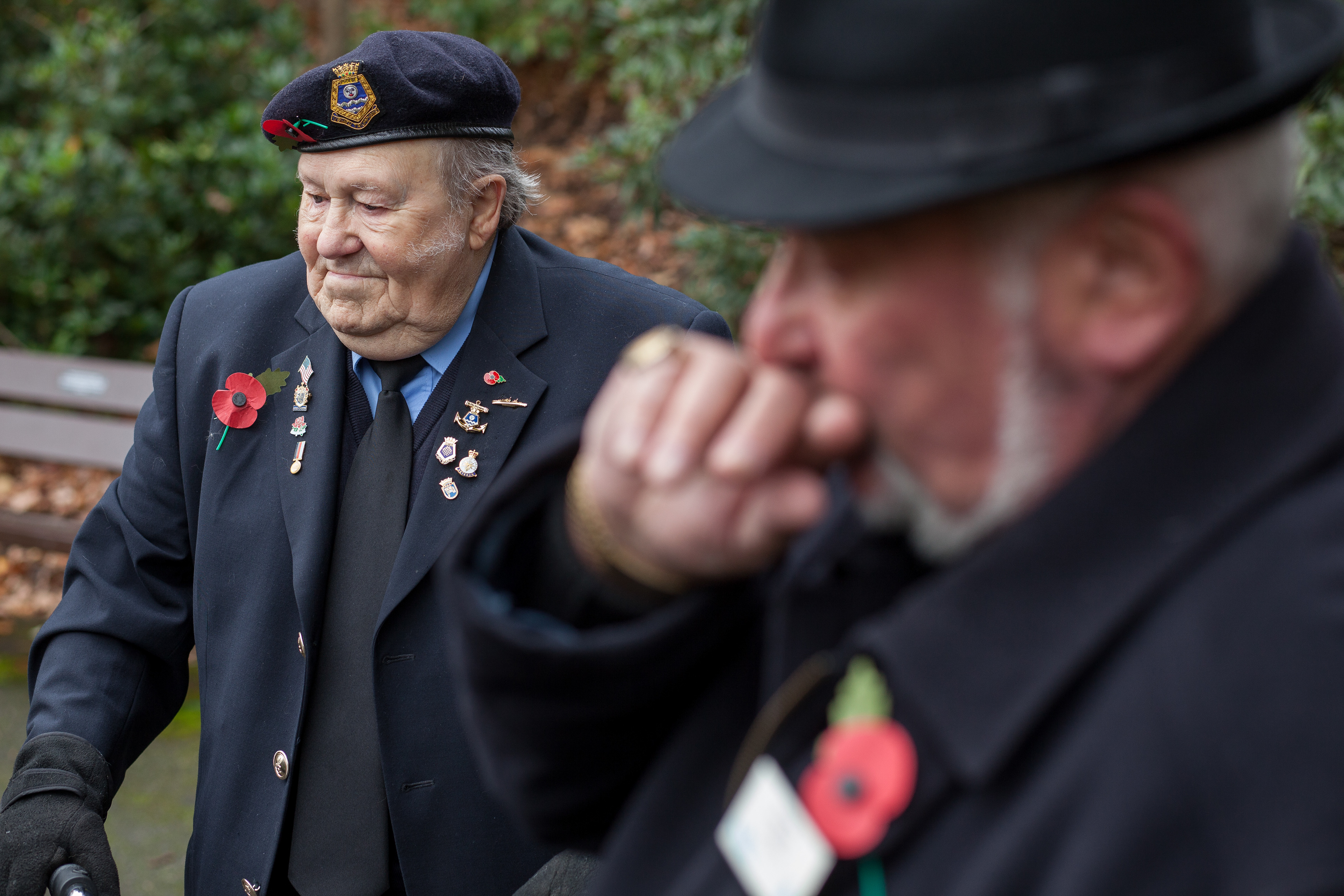 Veterans observe the 11th hour of the 11th day of the 11th month, Bournemouth