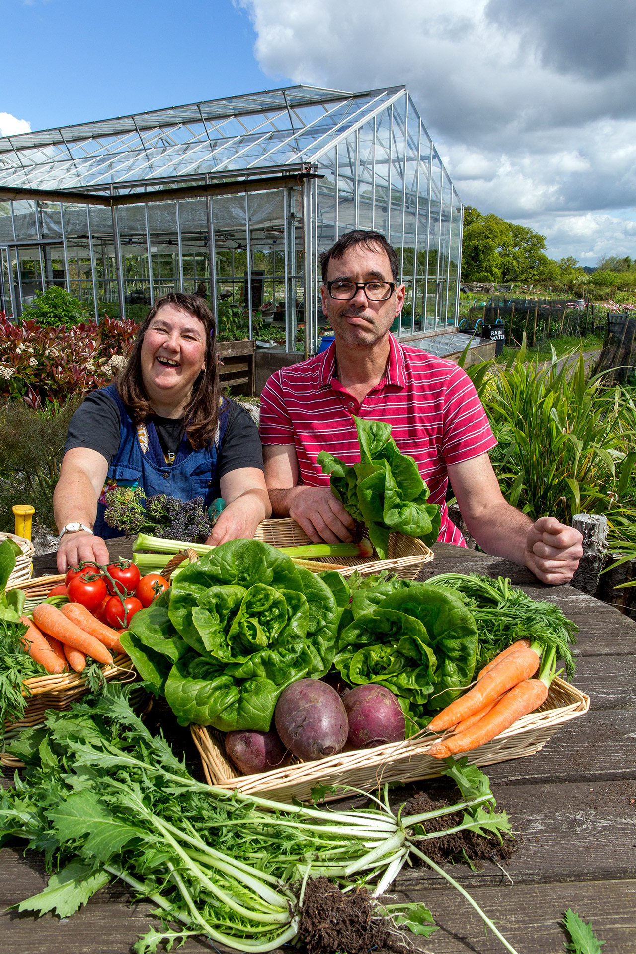 Clients working in the Horticulture area at Livability Holton Lee