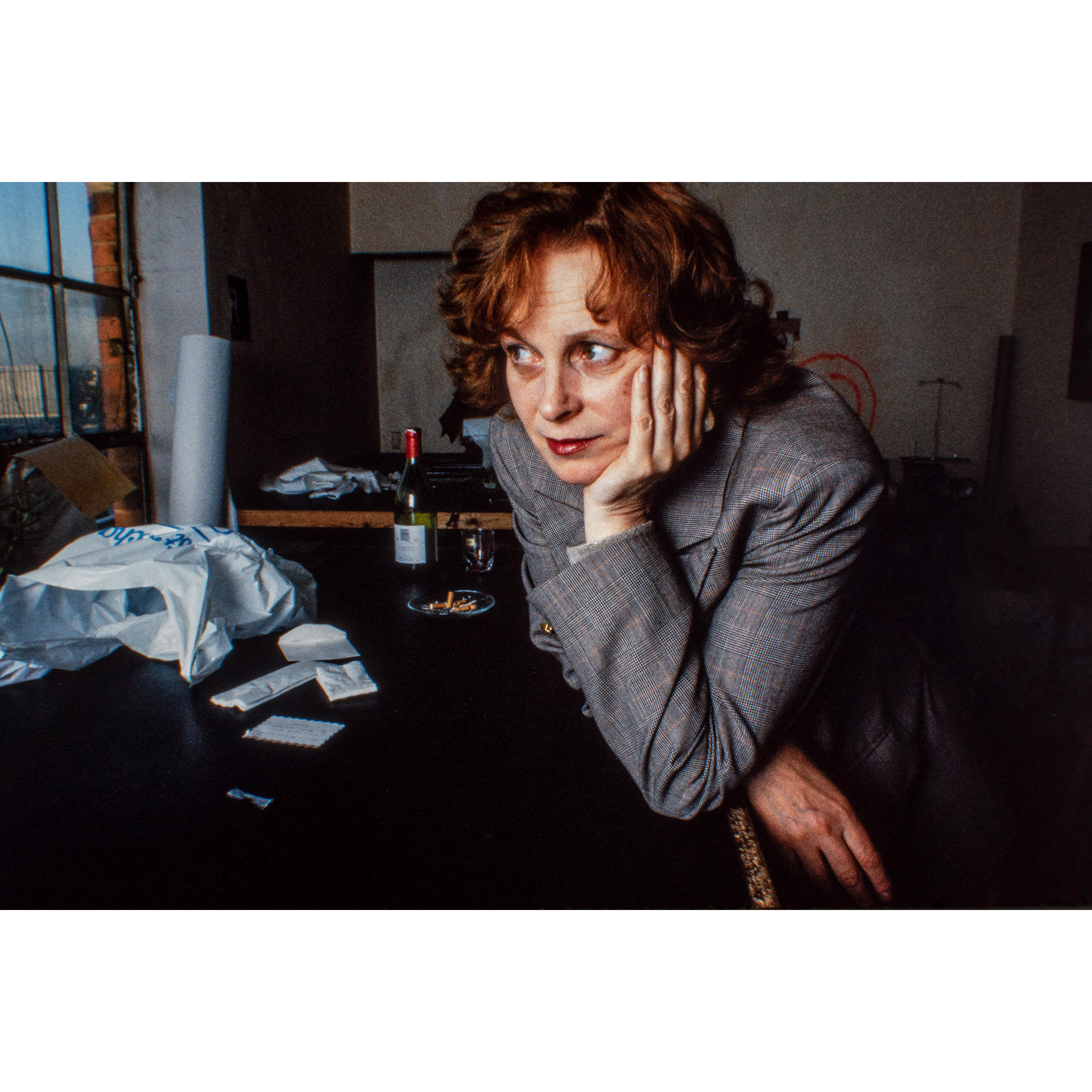 Vivienne Westwood, fashion designer, London. 1990