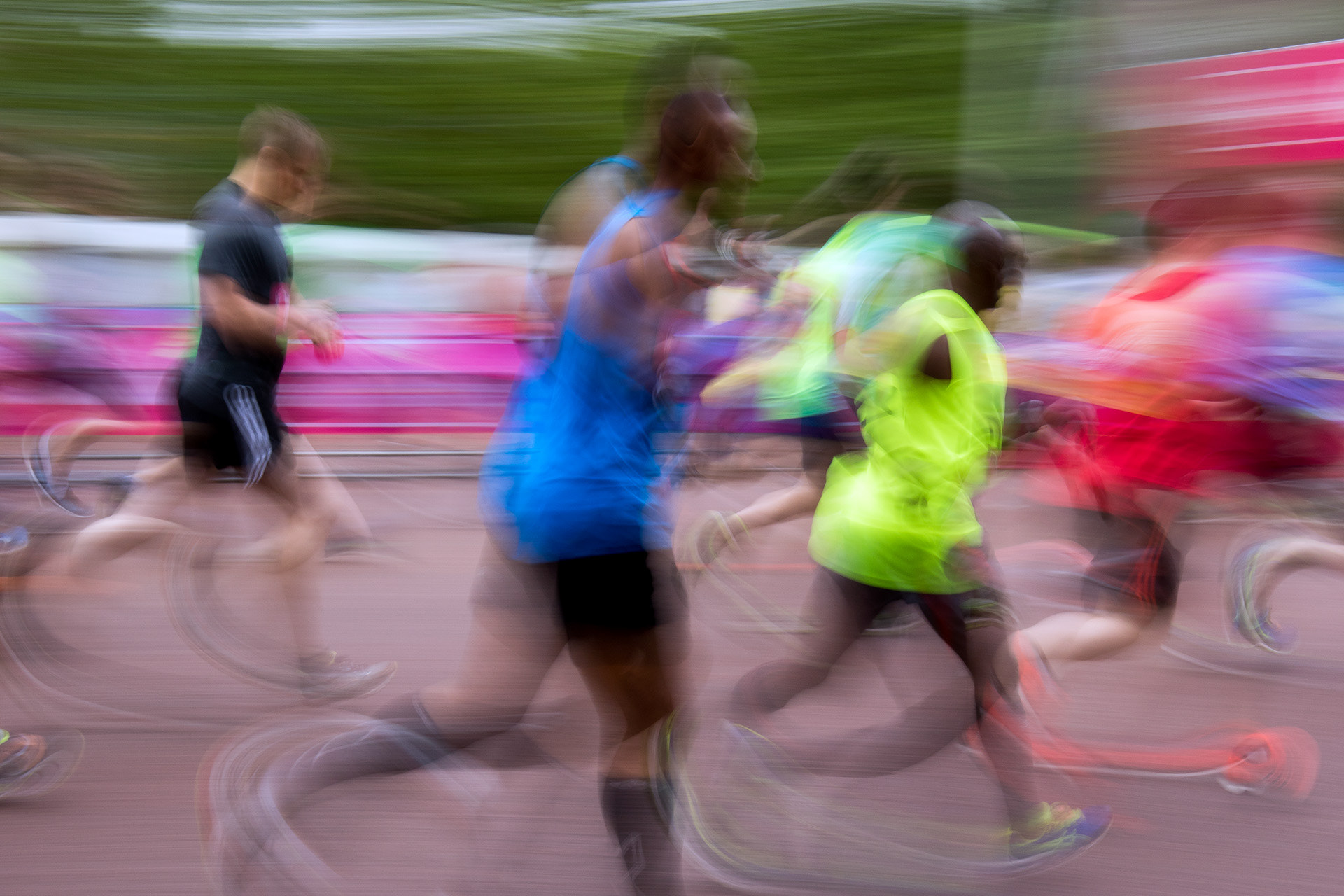 Runners taking part in the Vitality London 10,000