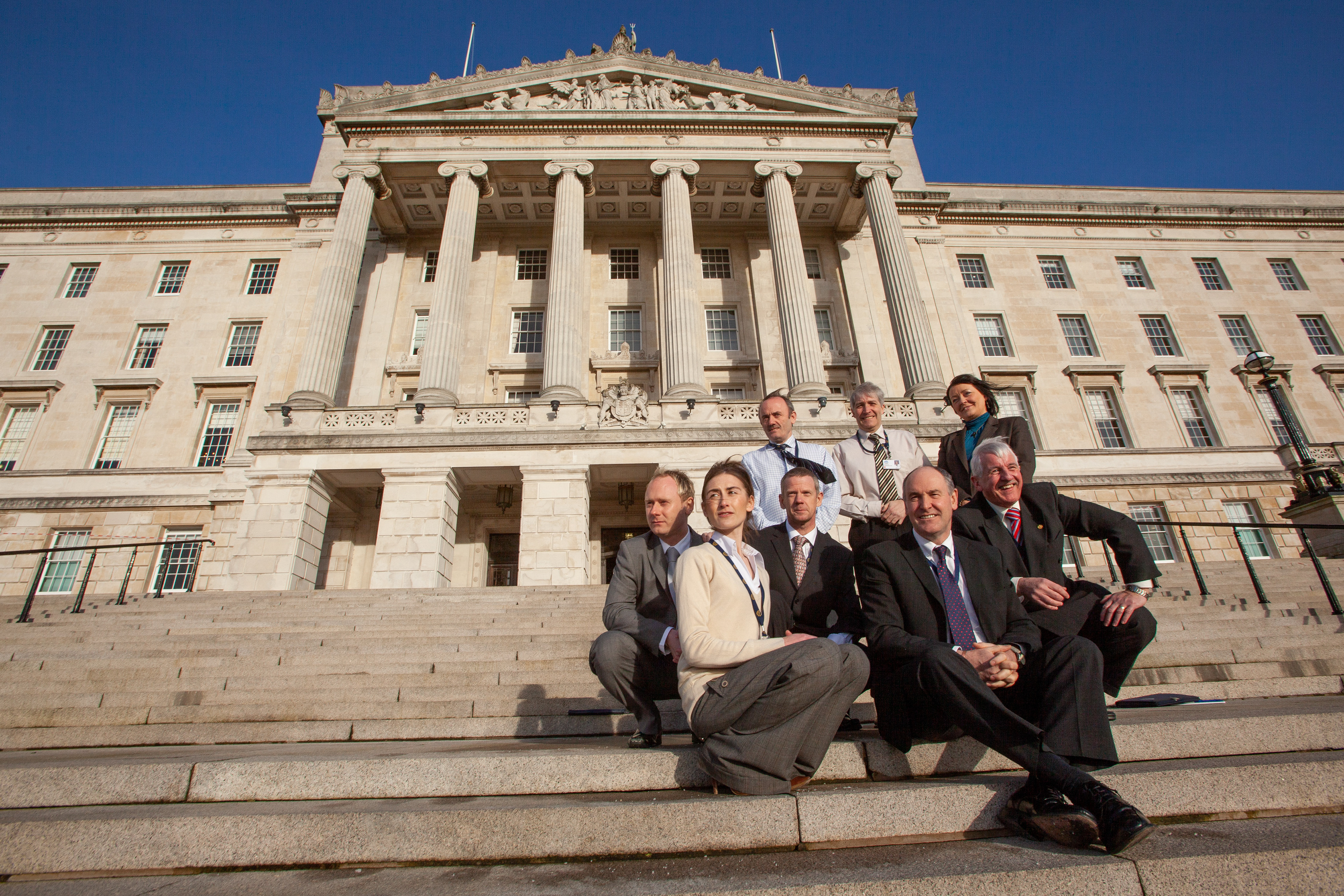 Members of the Facilities Management team at Stormont, Belfast