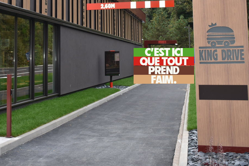 Au drive | C'est ici que tout prend faim.