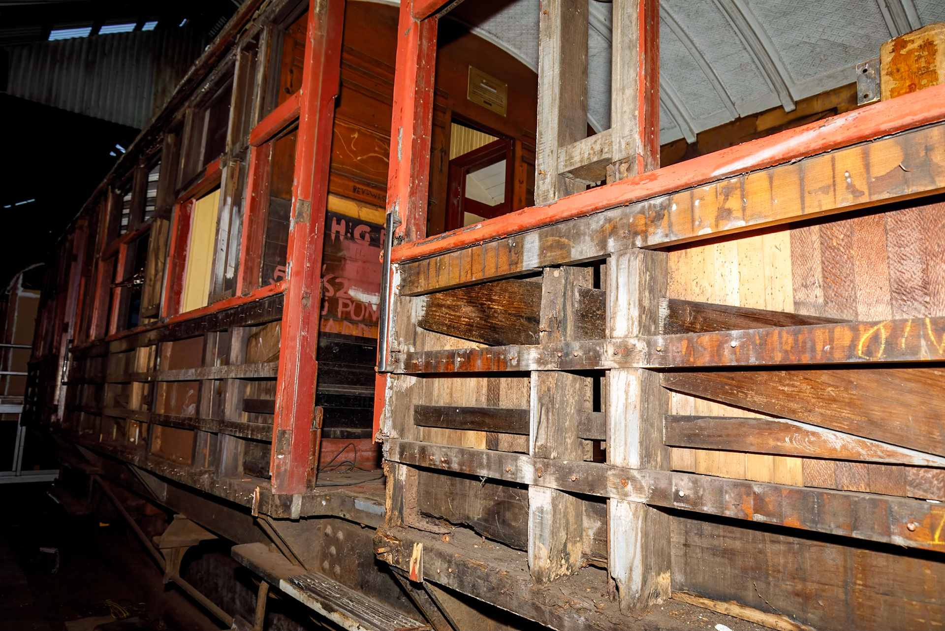 Mary Valley Rattler; locomotives shed, maintenance and restorations workshop.