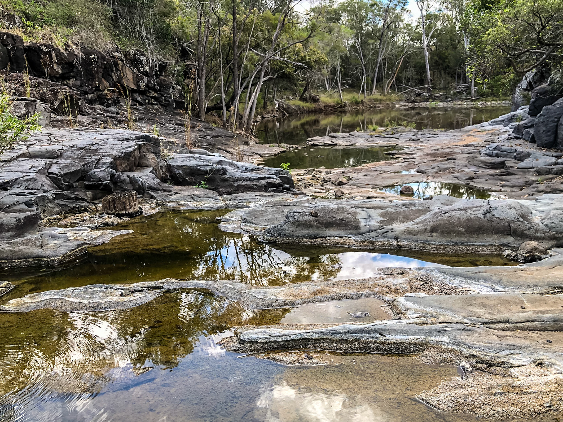 Deep Creek downstream from the Chowey Bridge