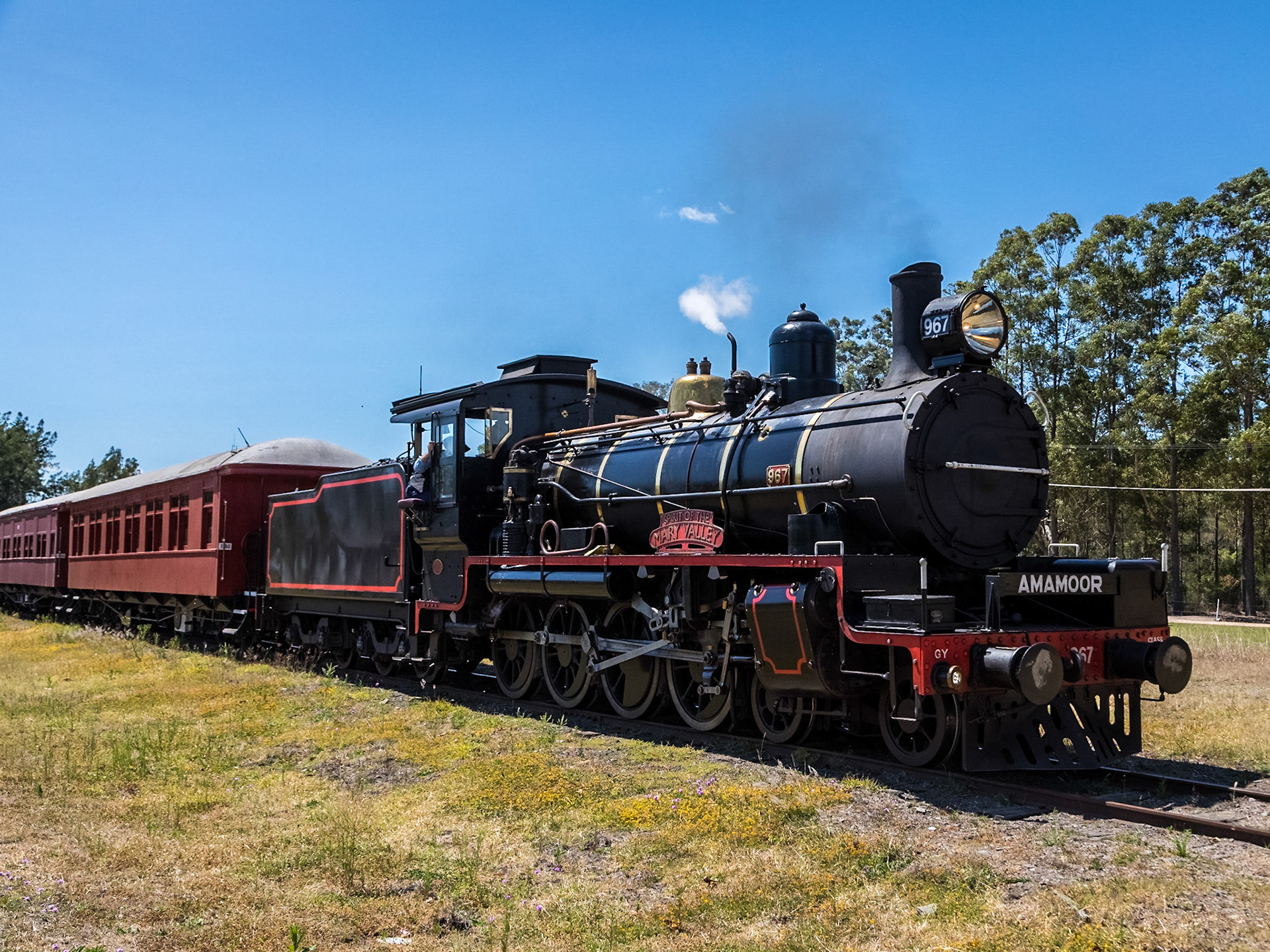 Queensland Railways C17 Class Locomotive. Number 967.