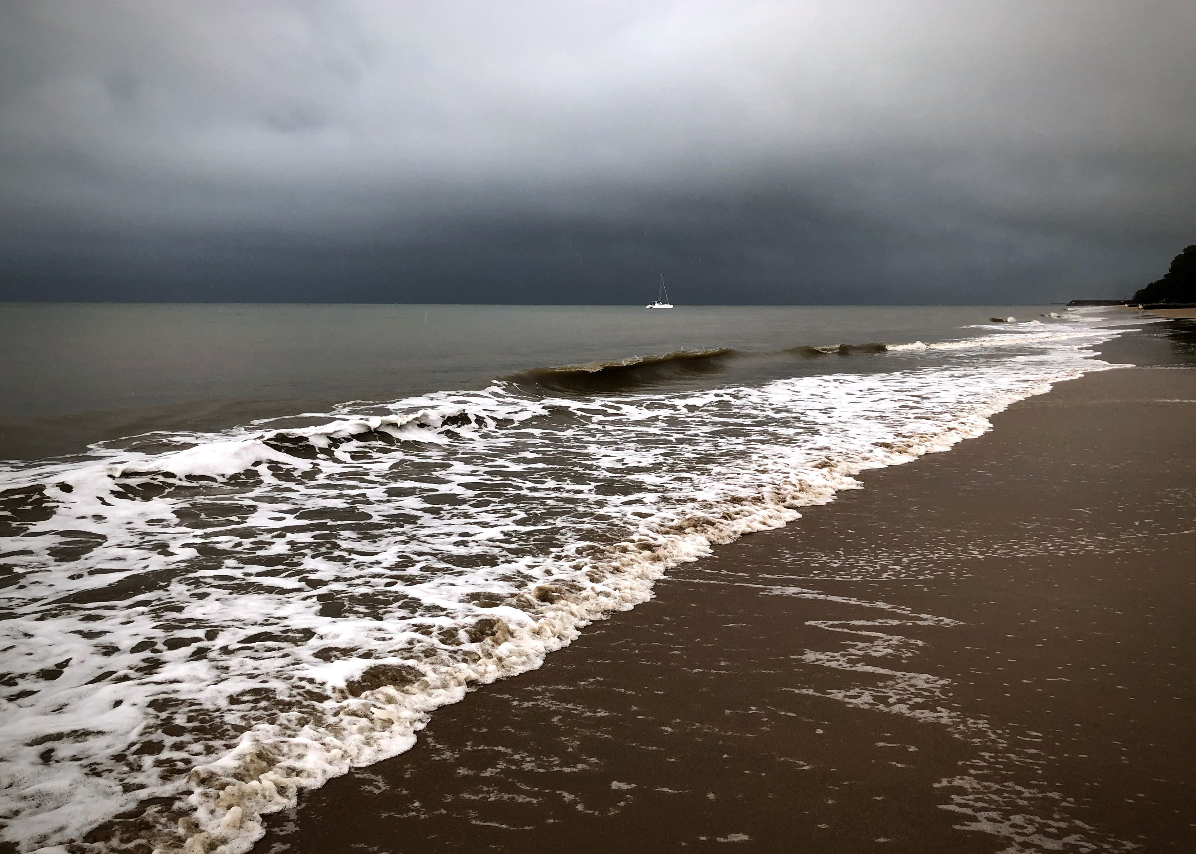 Shelly Beach, Rain Clouds over Fraser Island