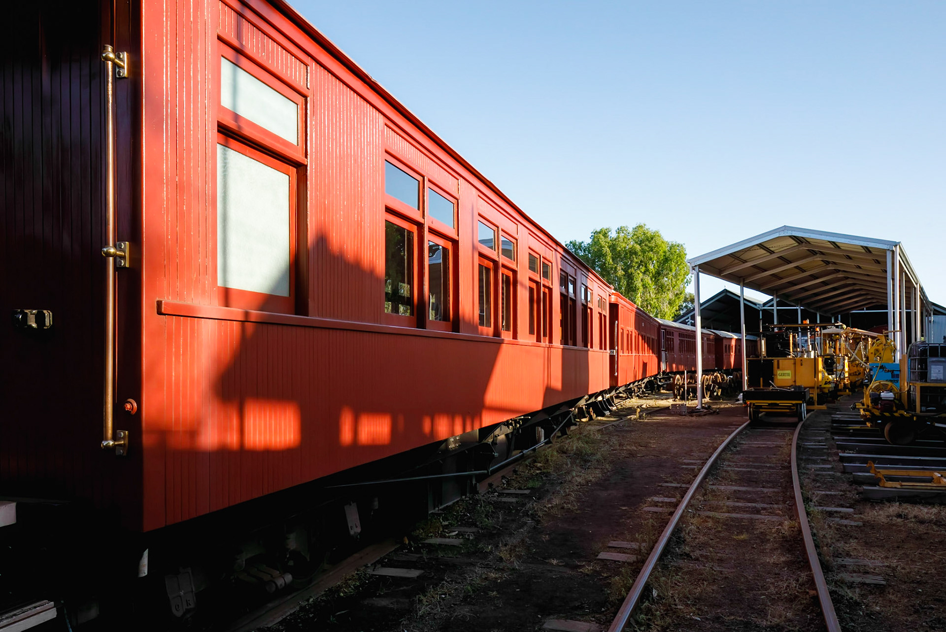 Mary Valley Rattler; locomotives shed, maintenance and restorations workshop.