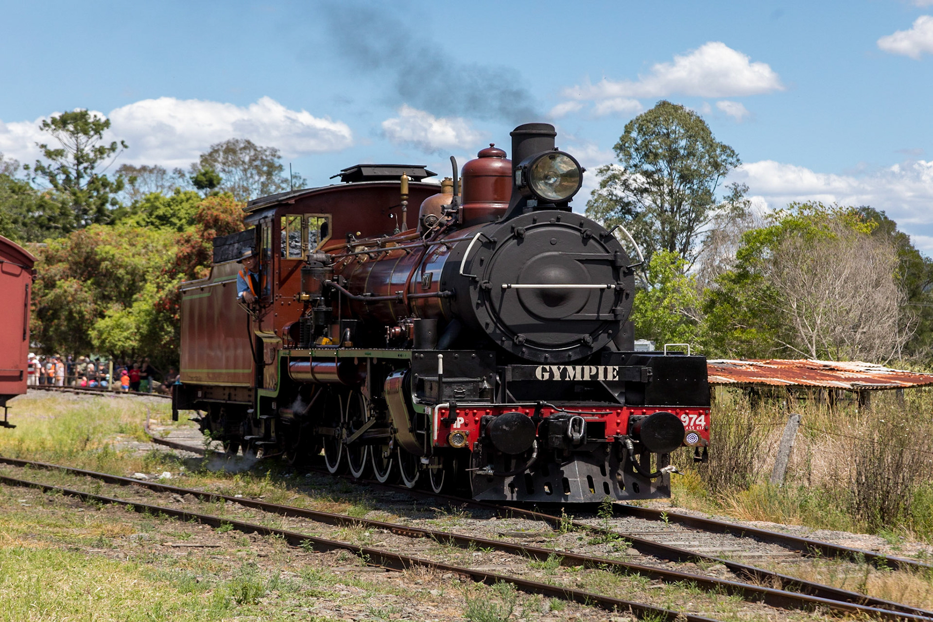 Number 947 turned around for its return run back to Gympie
