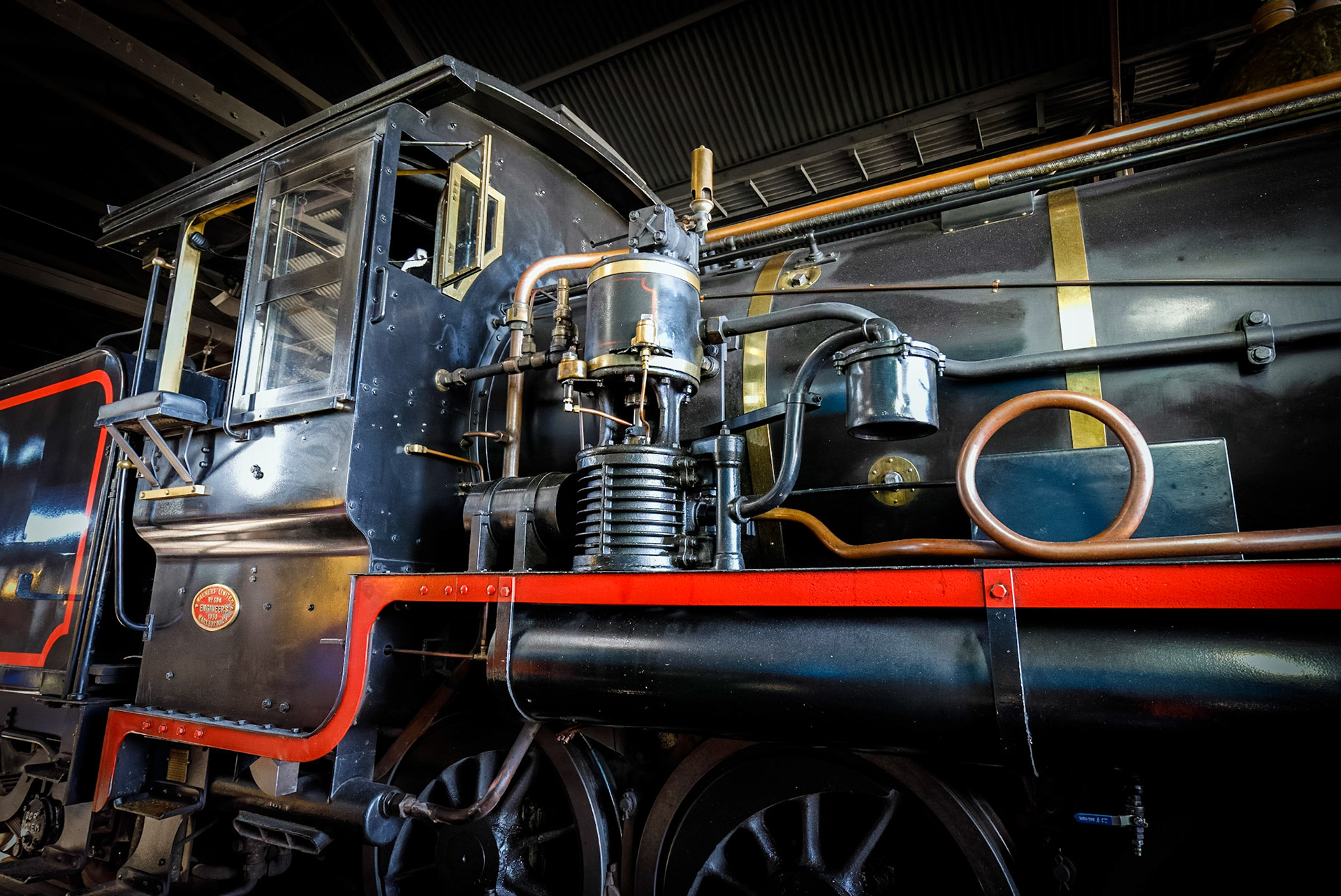 Mary Valley Rattler; locomotives shed, maintenance and restorations workshop.