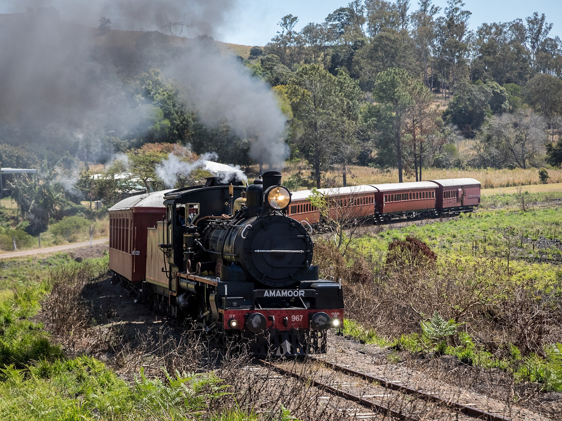 Queensland Railways C17 Class Locomotive. Number 967.