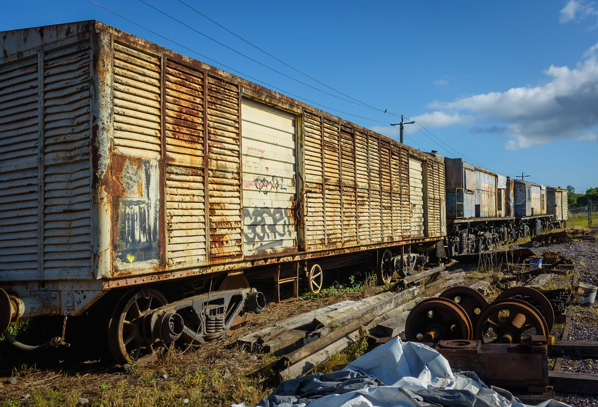 Mary Valley Rattler; locomotives shed, maintenance and restorations workshop.