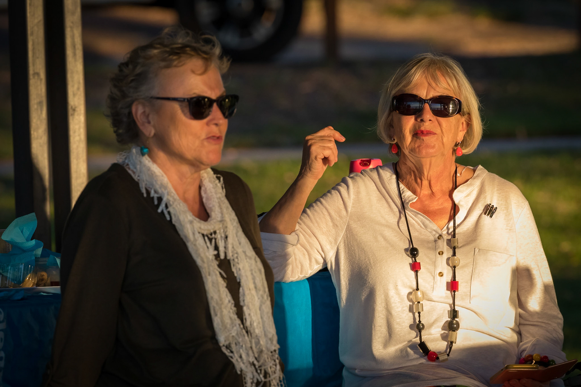 In the light of the setting sun