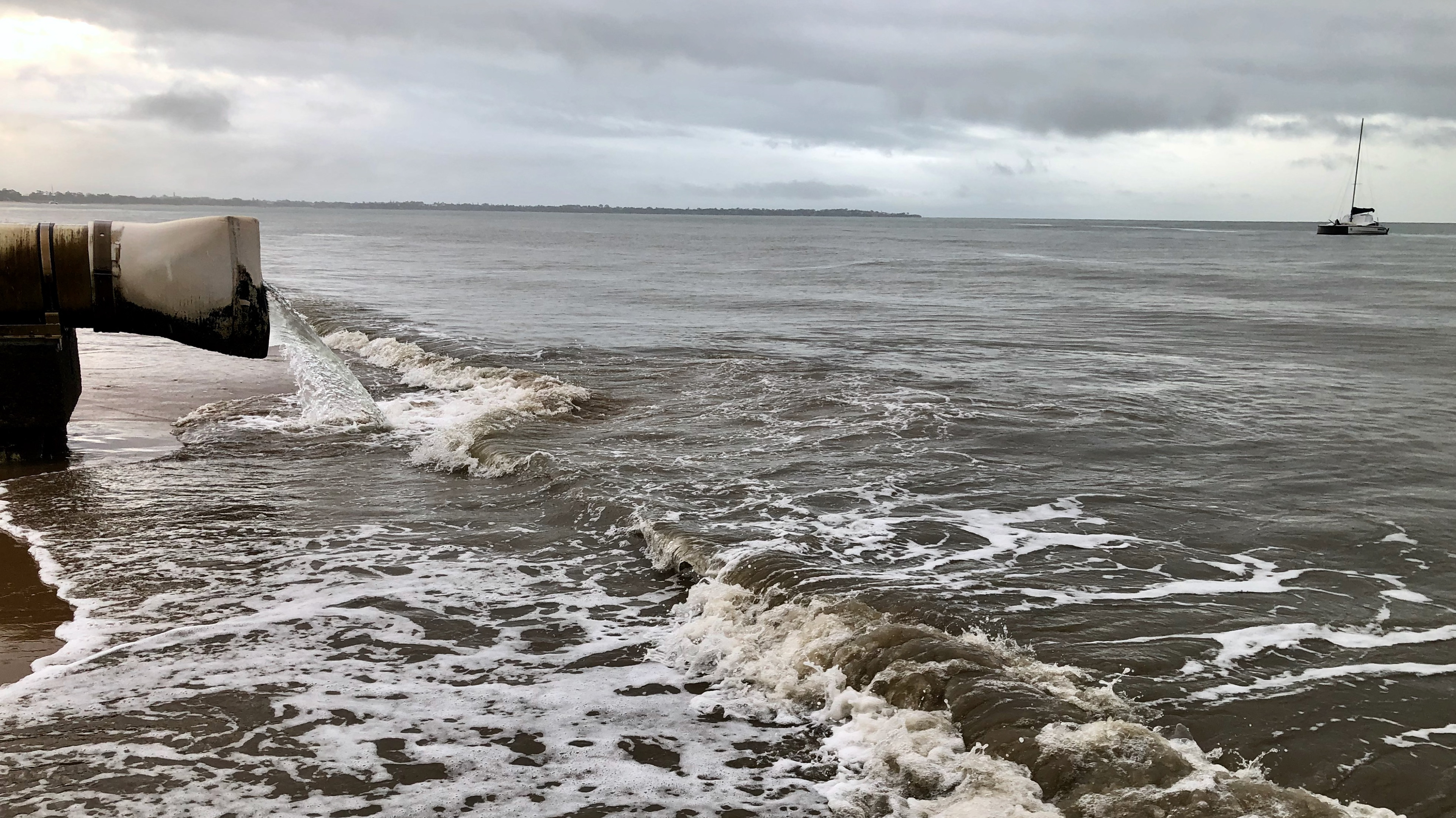 Stormwater outflow on Shelly Beach, Torquay