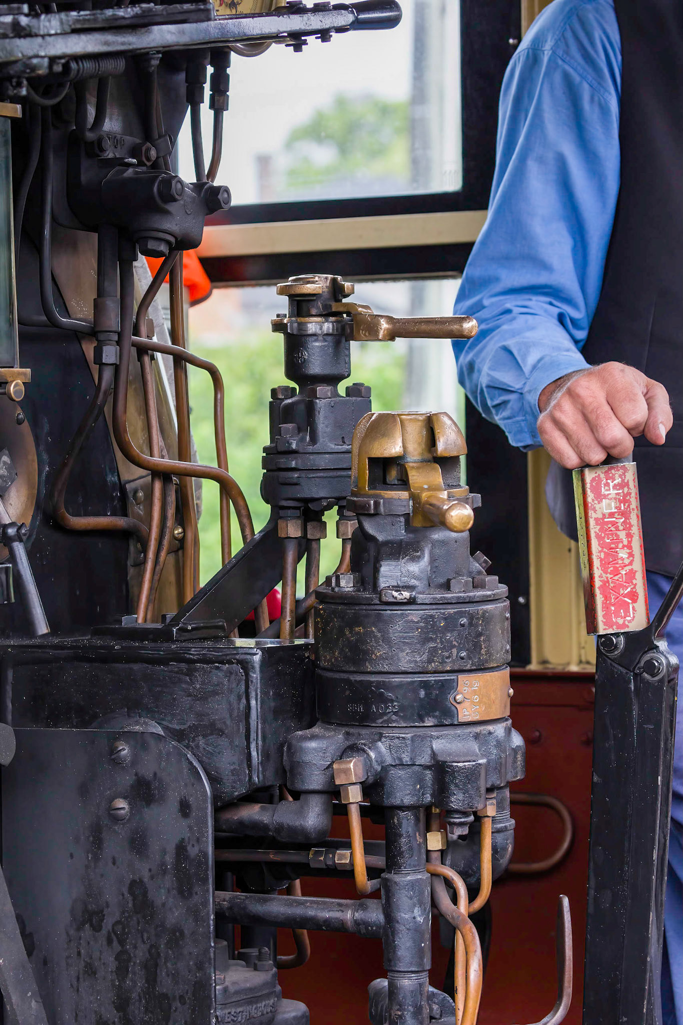 At the engineer's control footplate