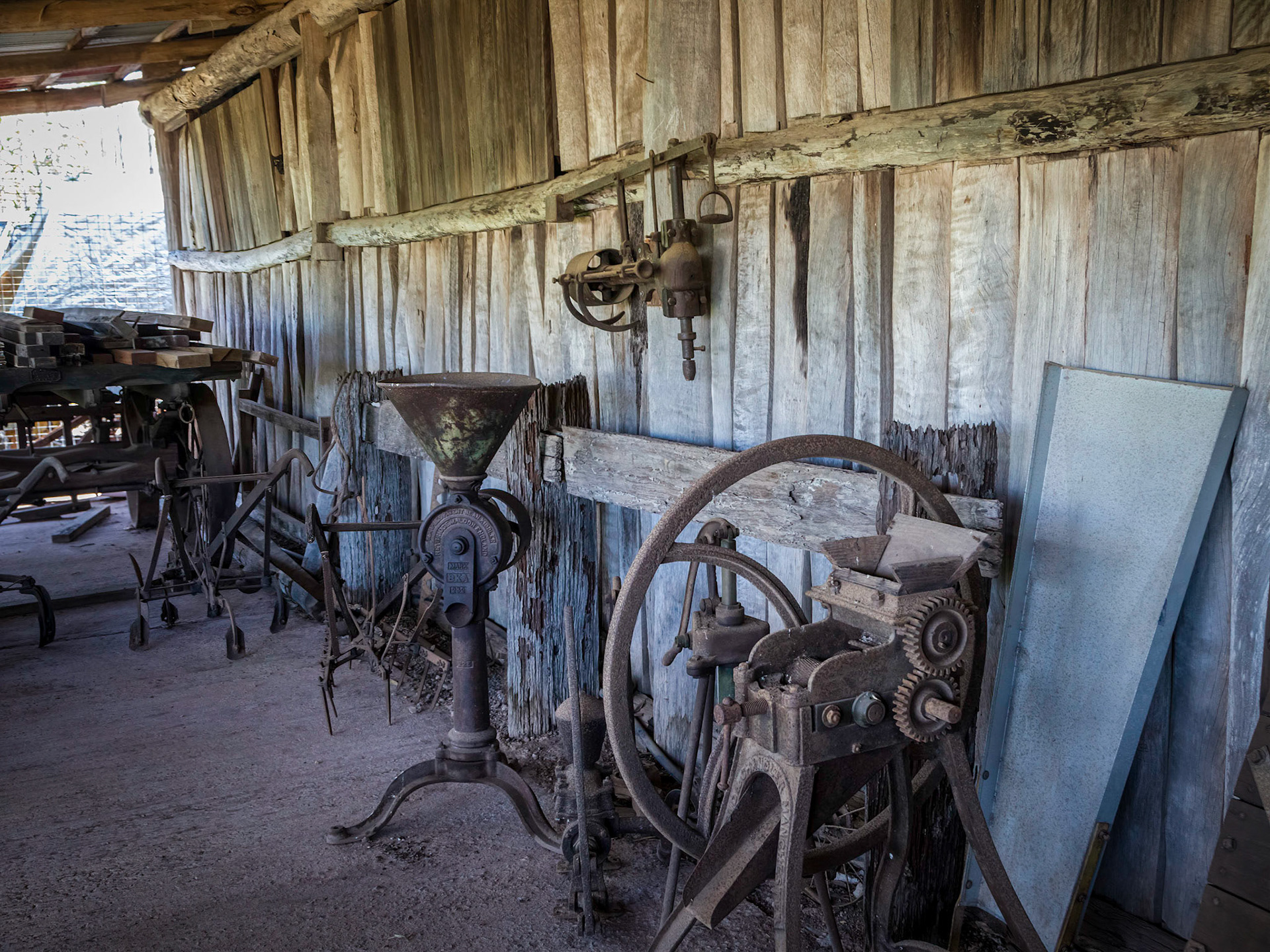 Farm equipment shed