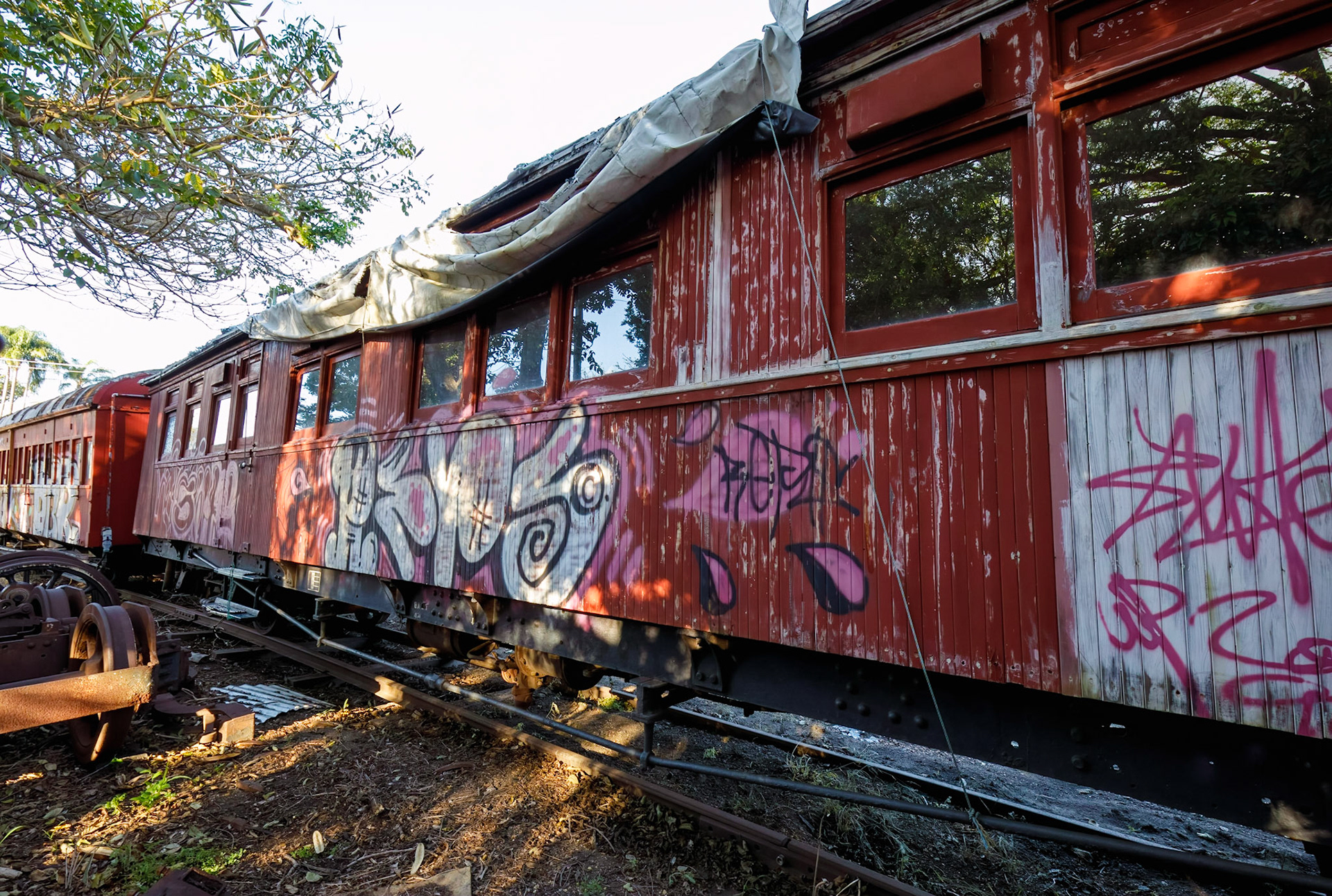Mary Valley Rattler; locomotives shed, maintenance and restorations workshop.