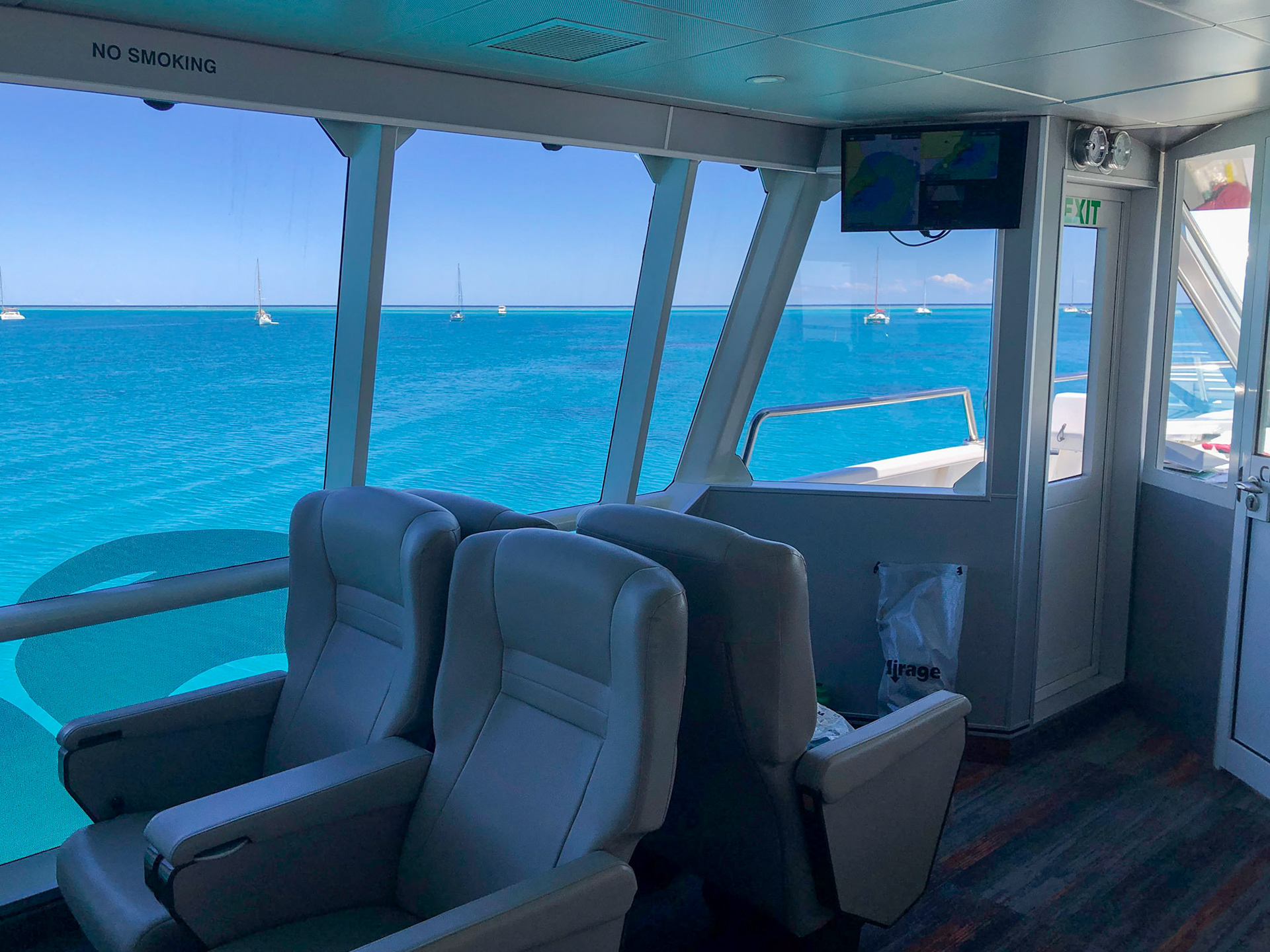 From the premium deck, "MV Reef Emperess"