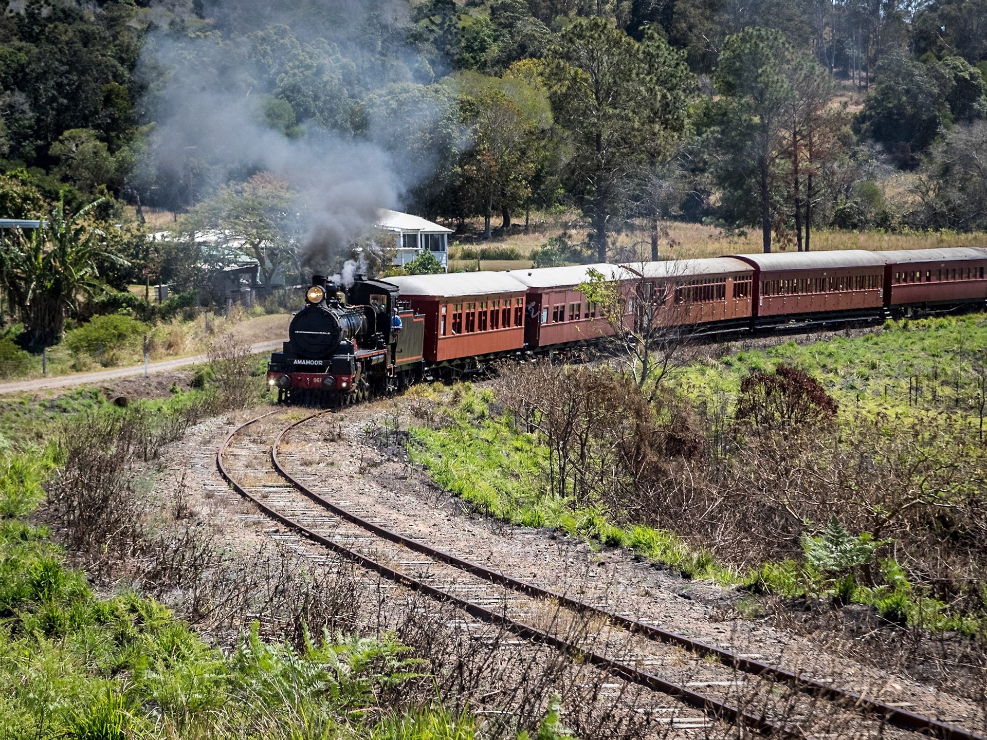 Queensland Railways C17 Class Locomotive. Number 967.