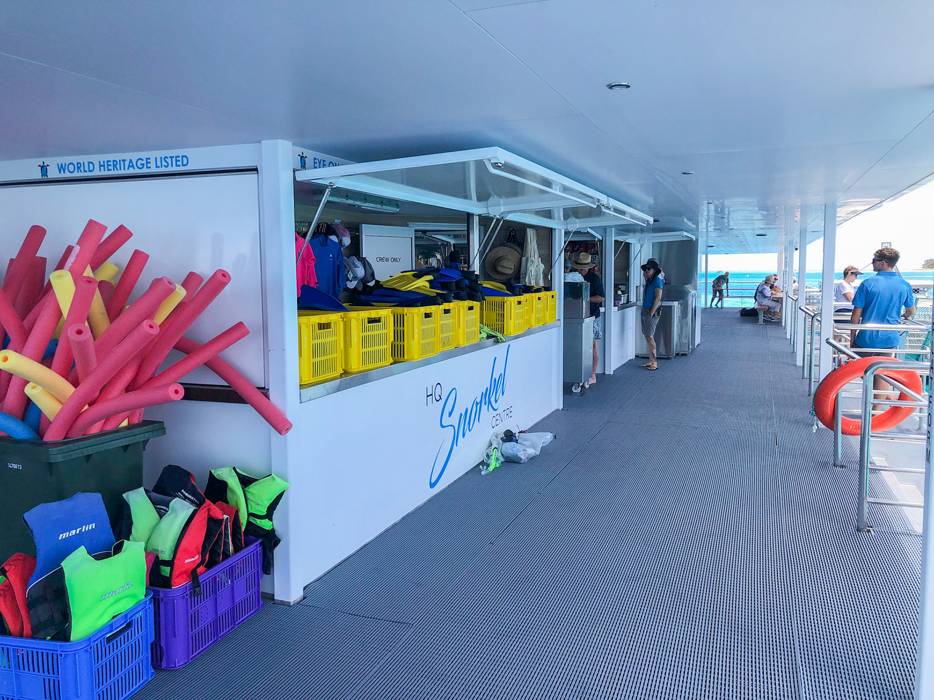 A section of the Lady Musgrave Experience HQ