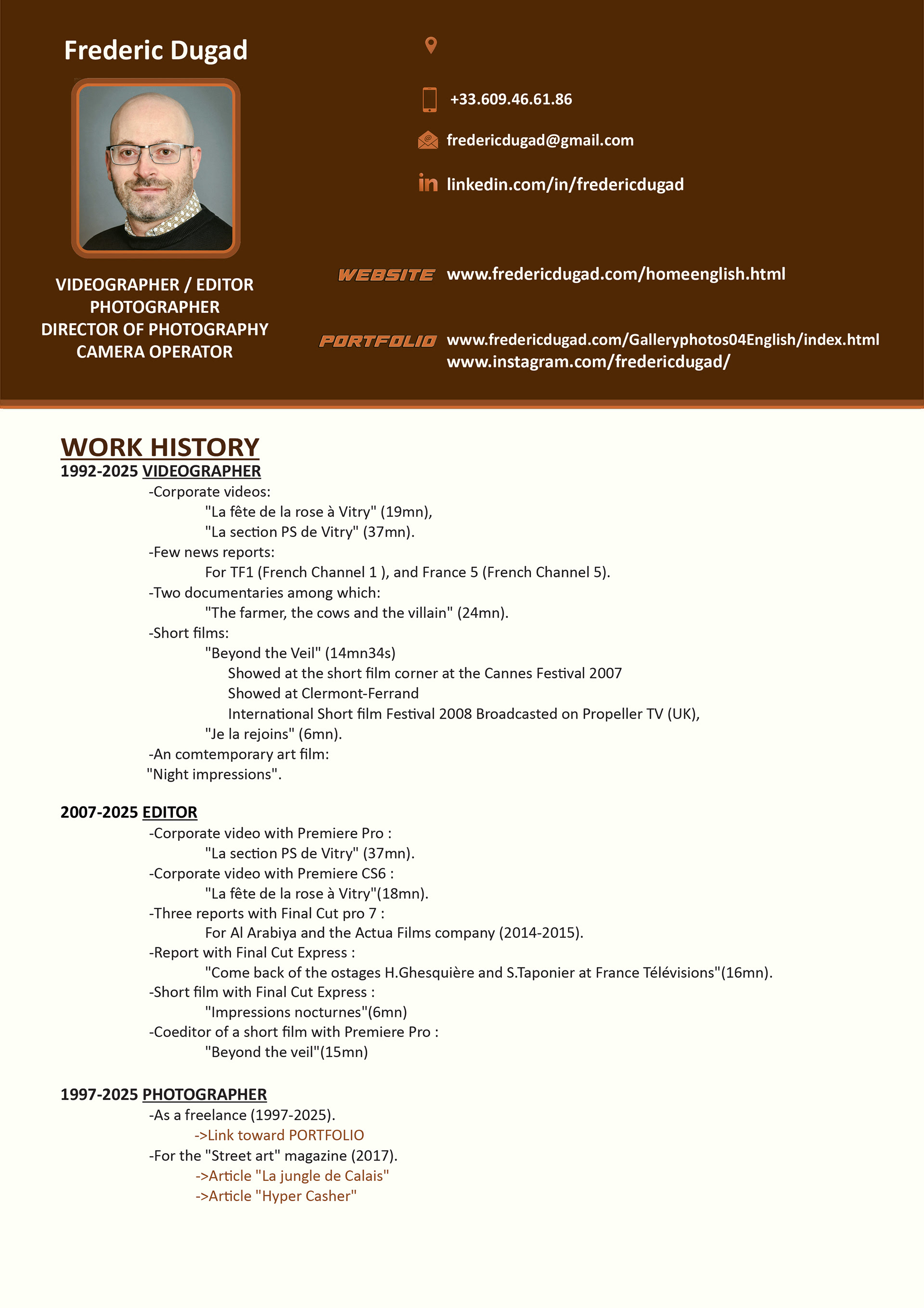 English-Resume page 1sur3