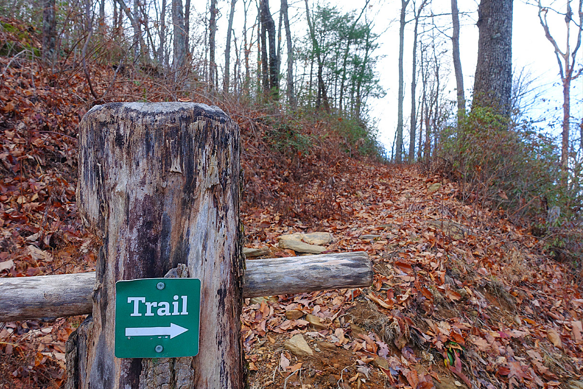 On the trail above Chimney Rock