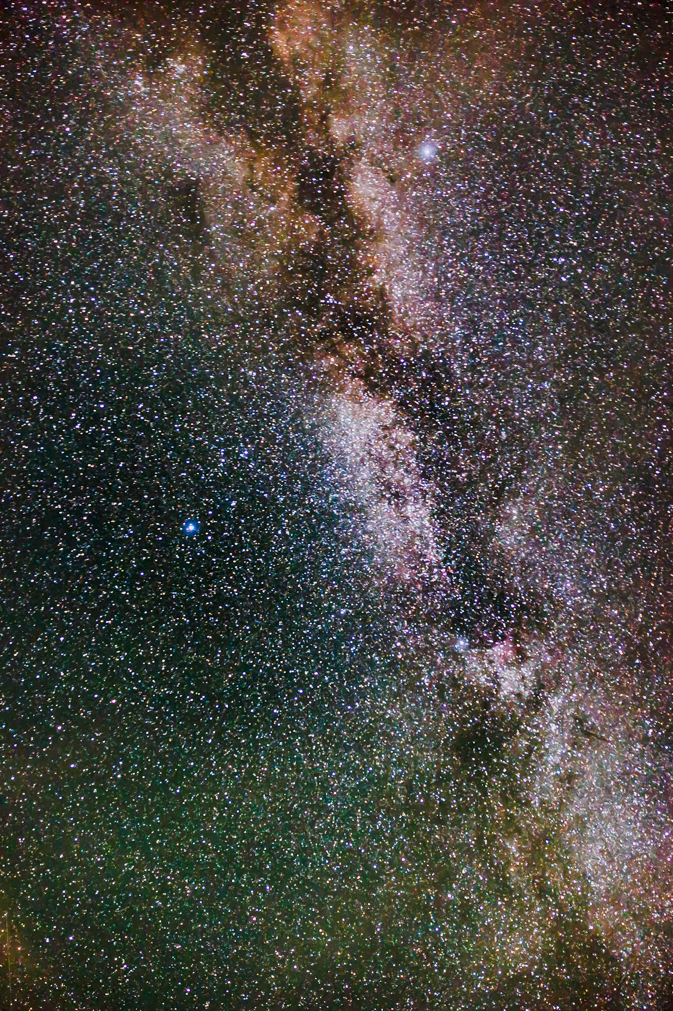 Composite of multiple long exposures of the previous photo