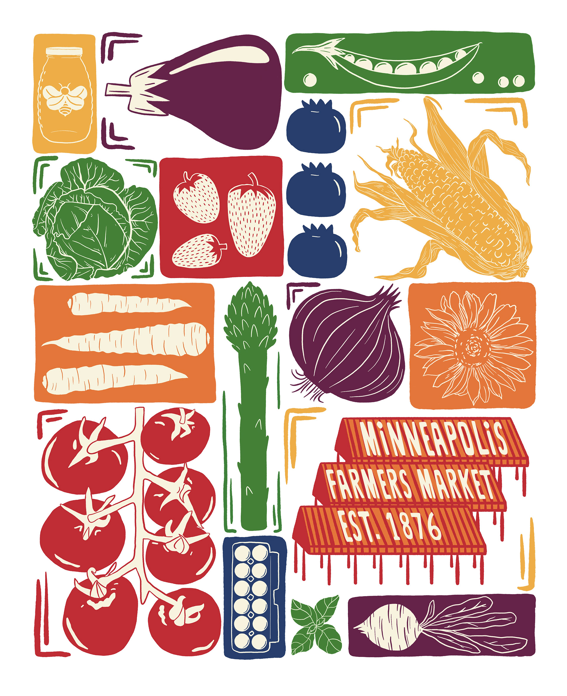 Minneapolis Farmers Market Merch Design 2025