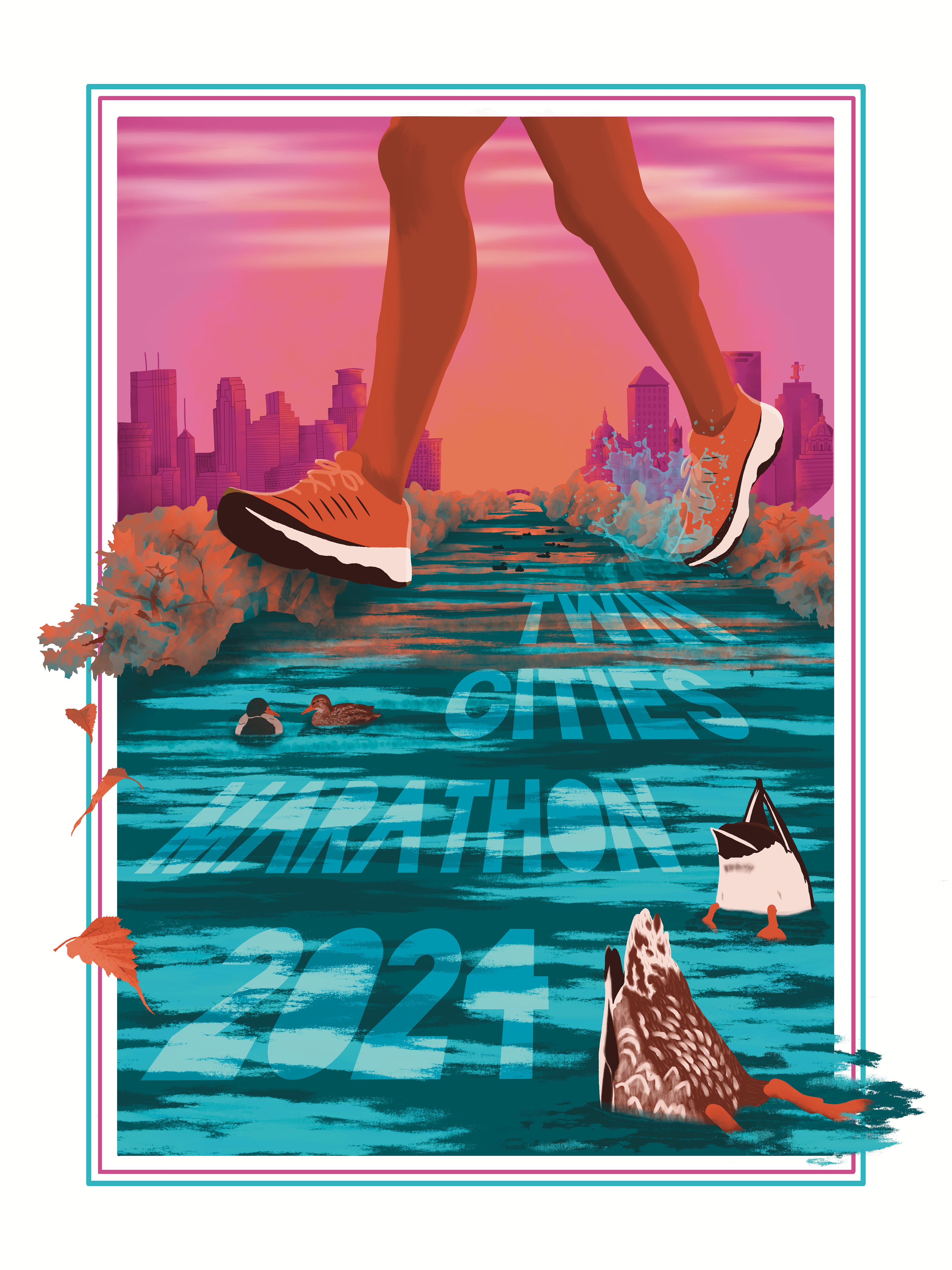 Twin Cities Marathon Poster Show 2024