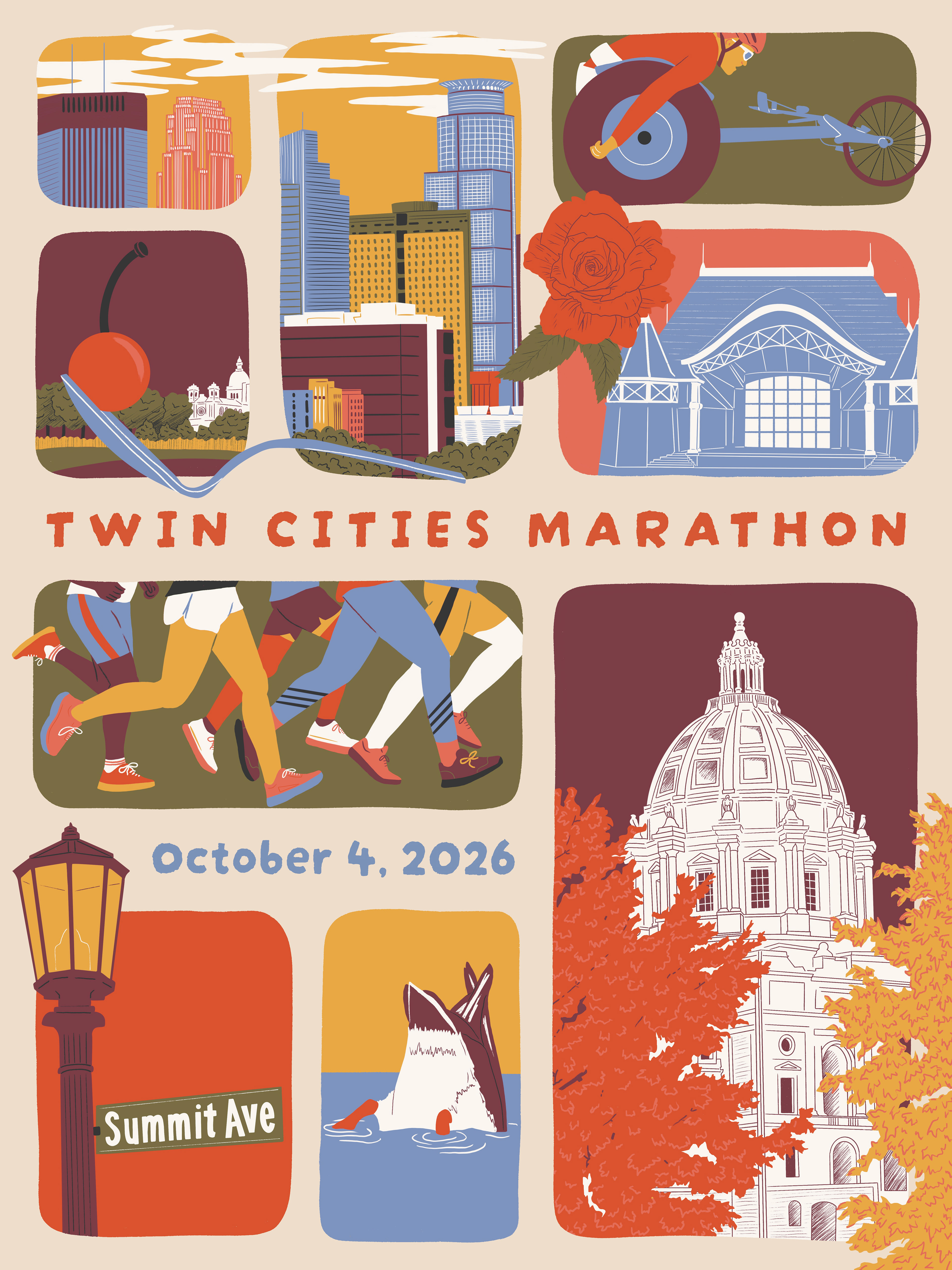 Twin Cities Marathon Poster 2026