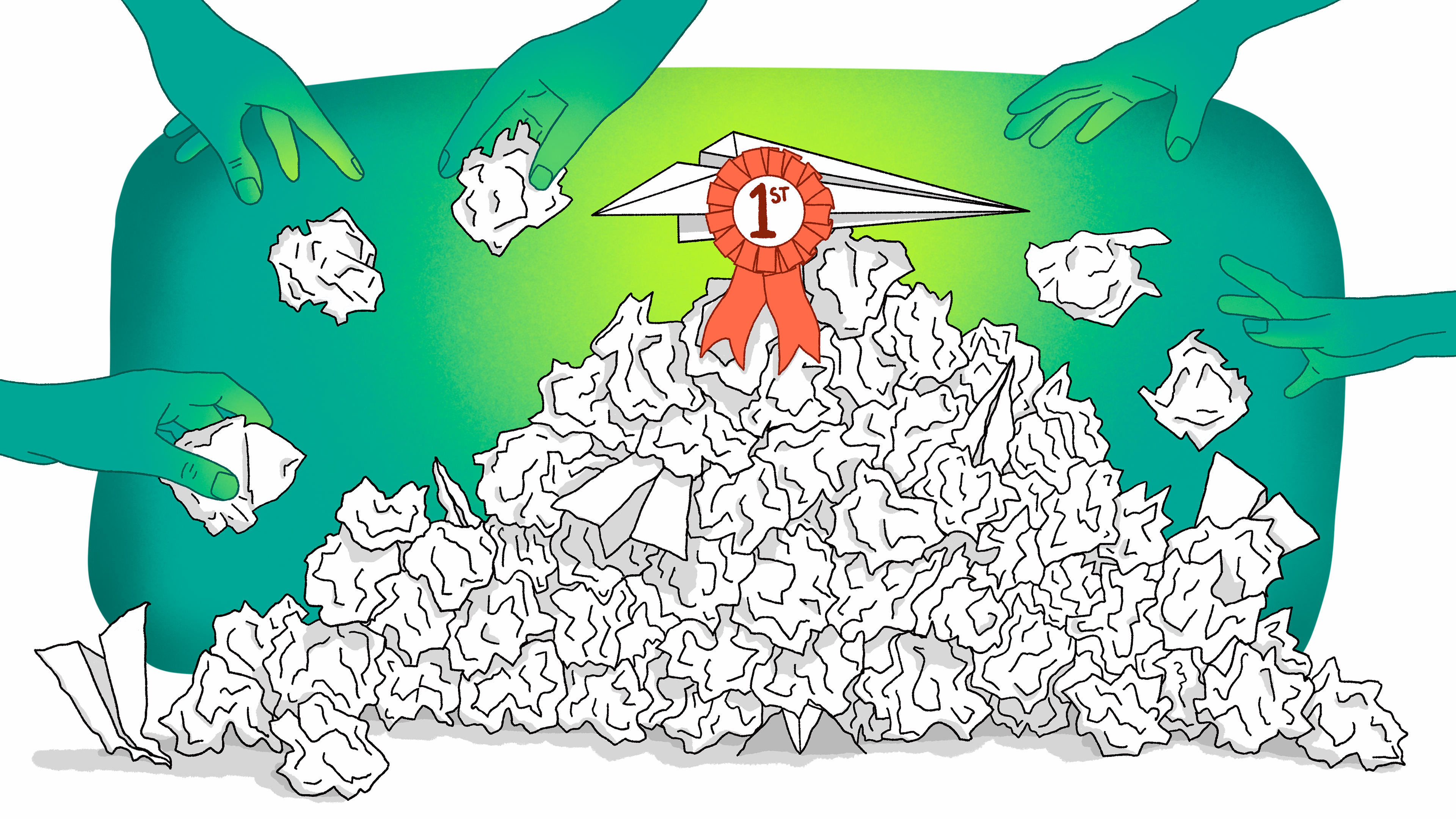Main illustration for "A Grateful Goodbye to Art & Design Contests" for Art Midwest