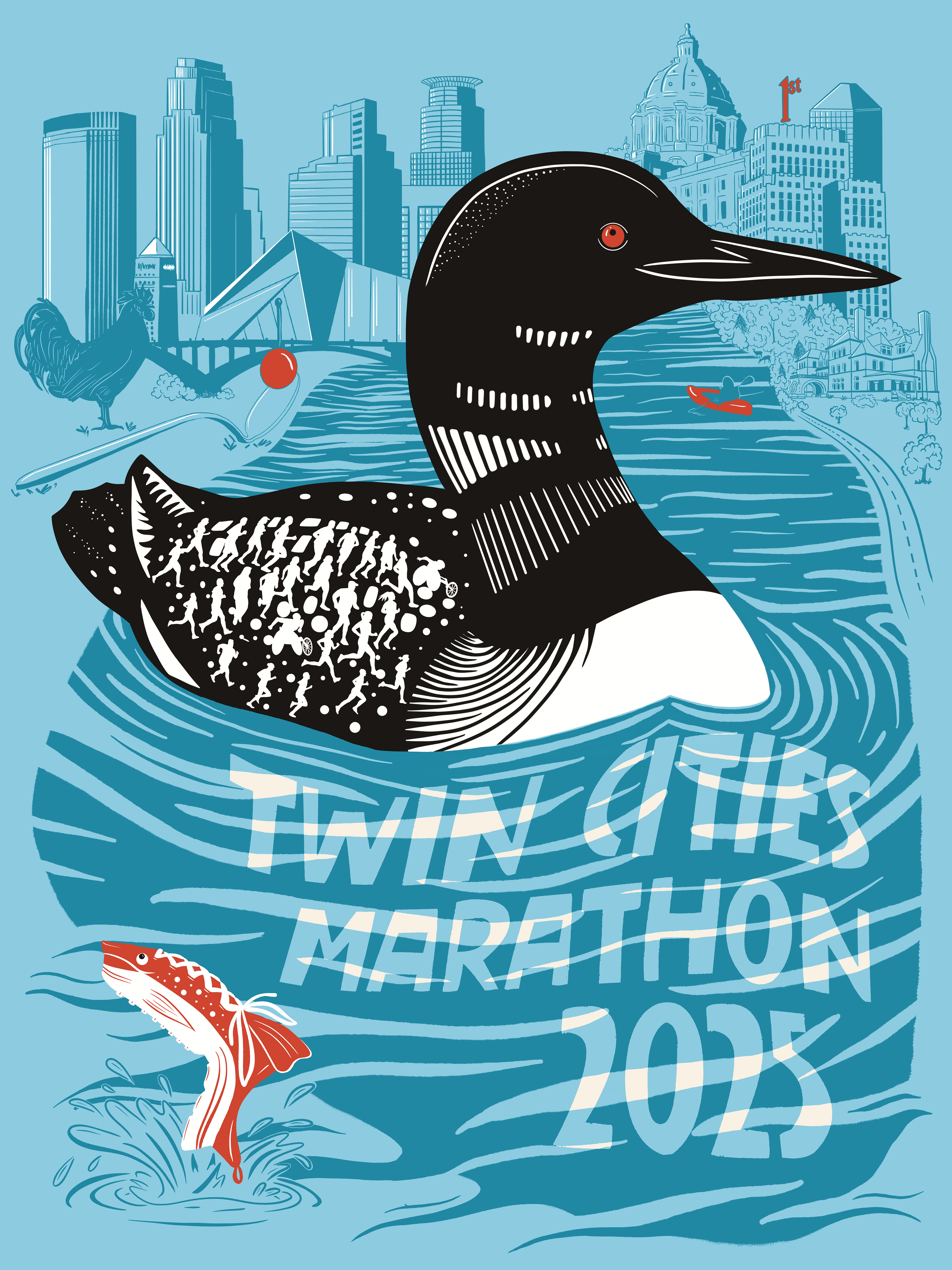 Twin Cities Marathon Poster Show 2025