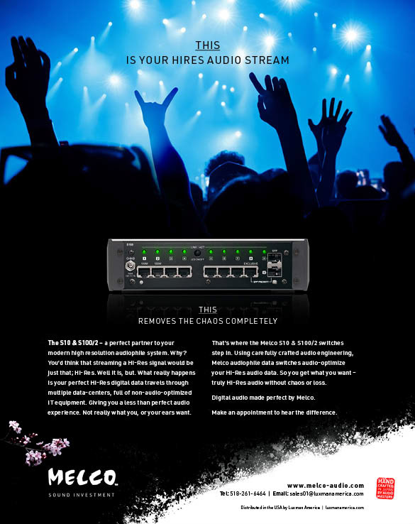 Full page U. S Press Ad in Stereophile Magazine