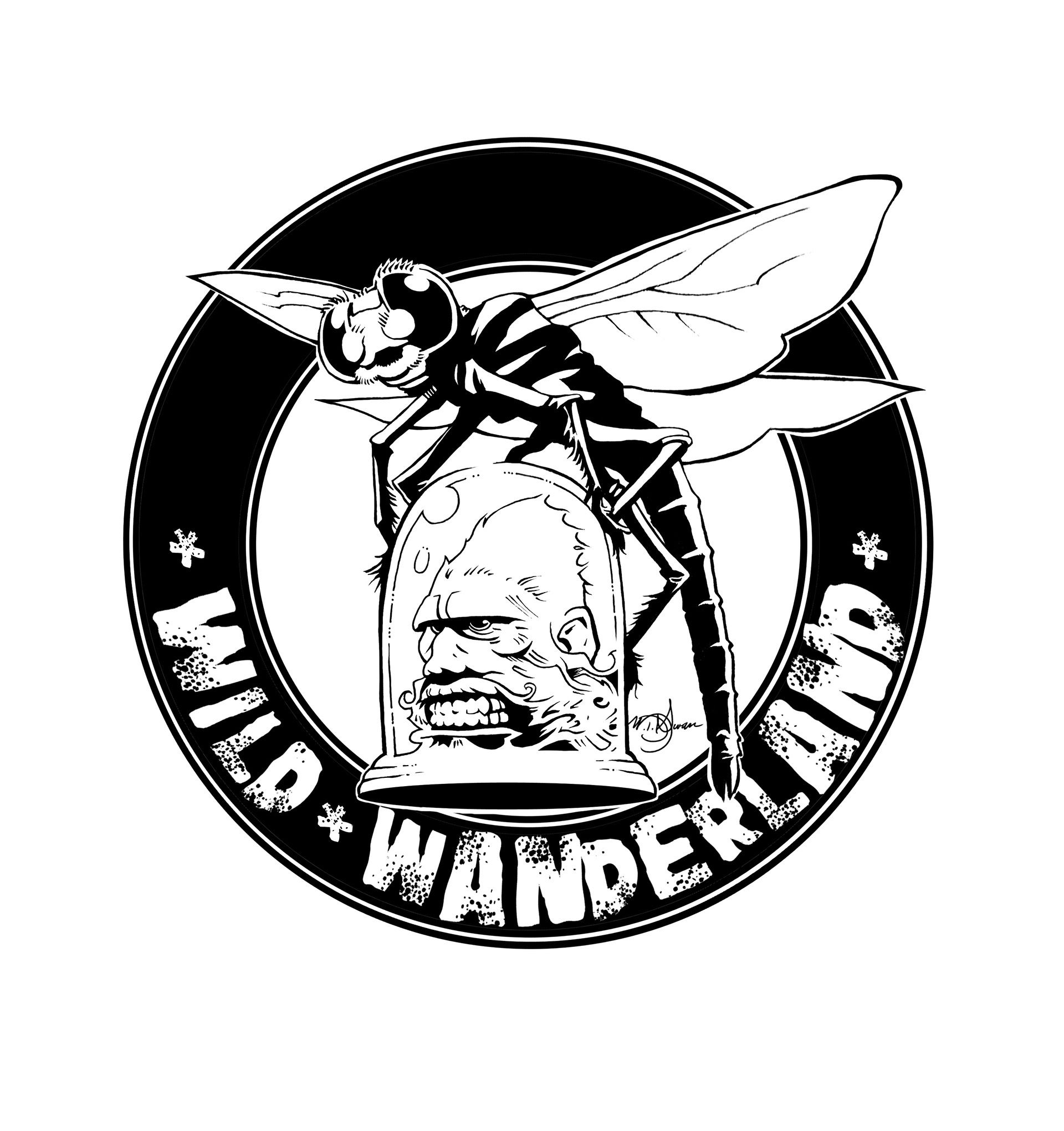 Wild Wonderland-Trip Logo (Ink/Digital)